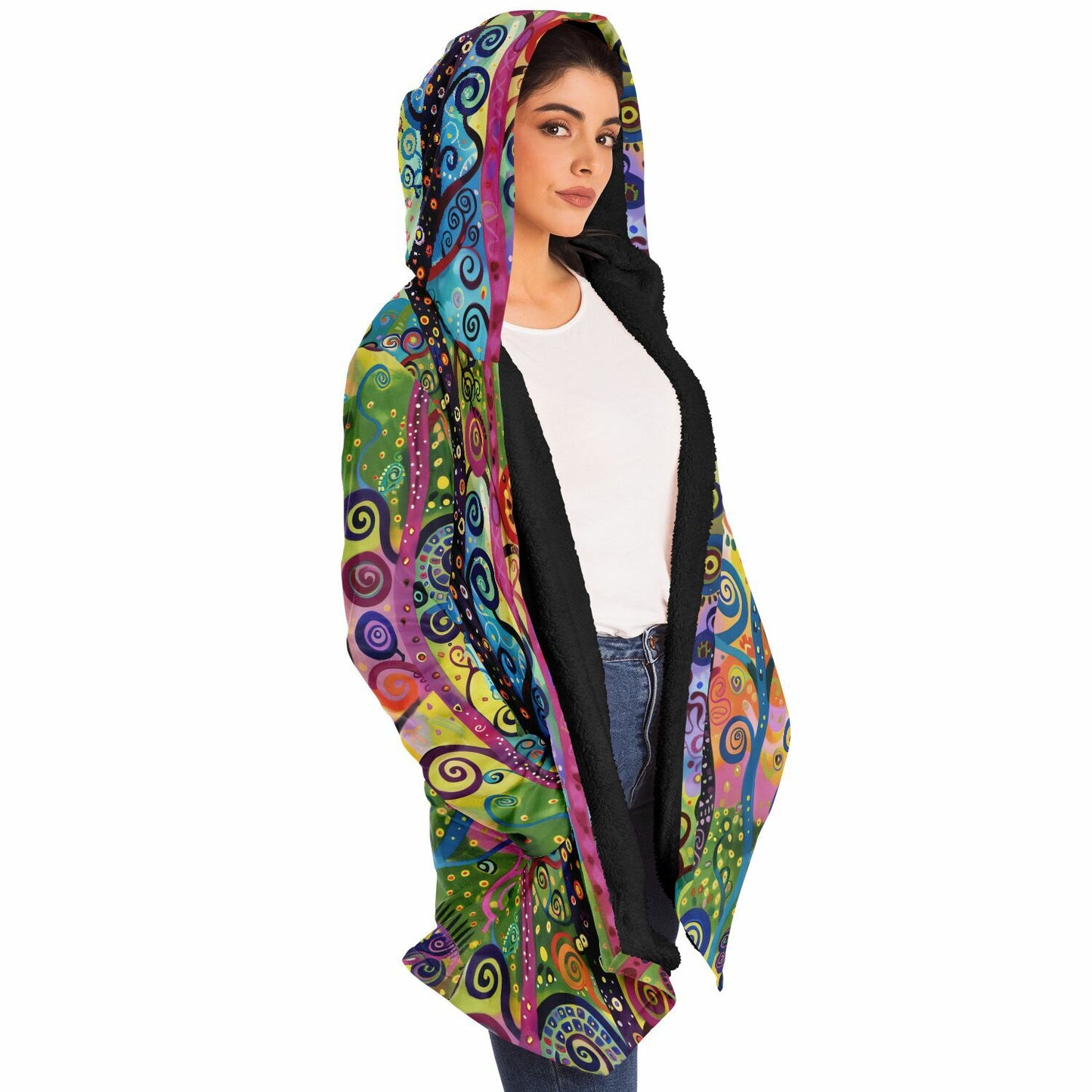 Magical Forest Fleece Lined Hooded Cloak