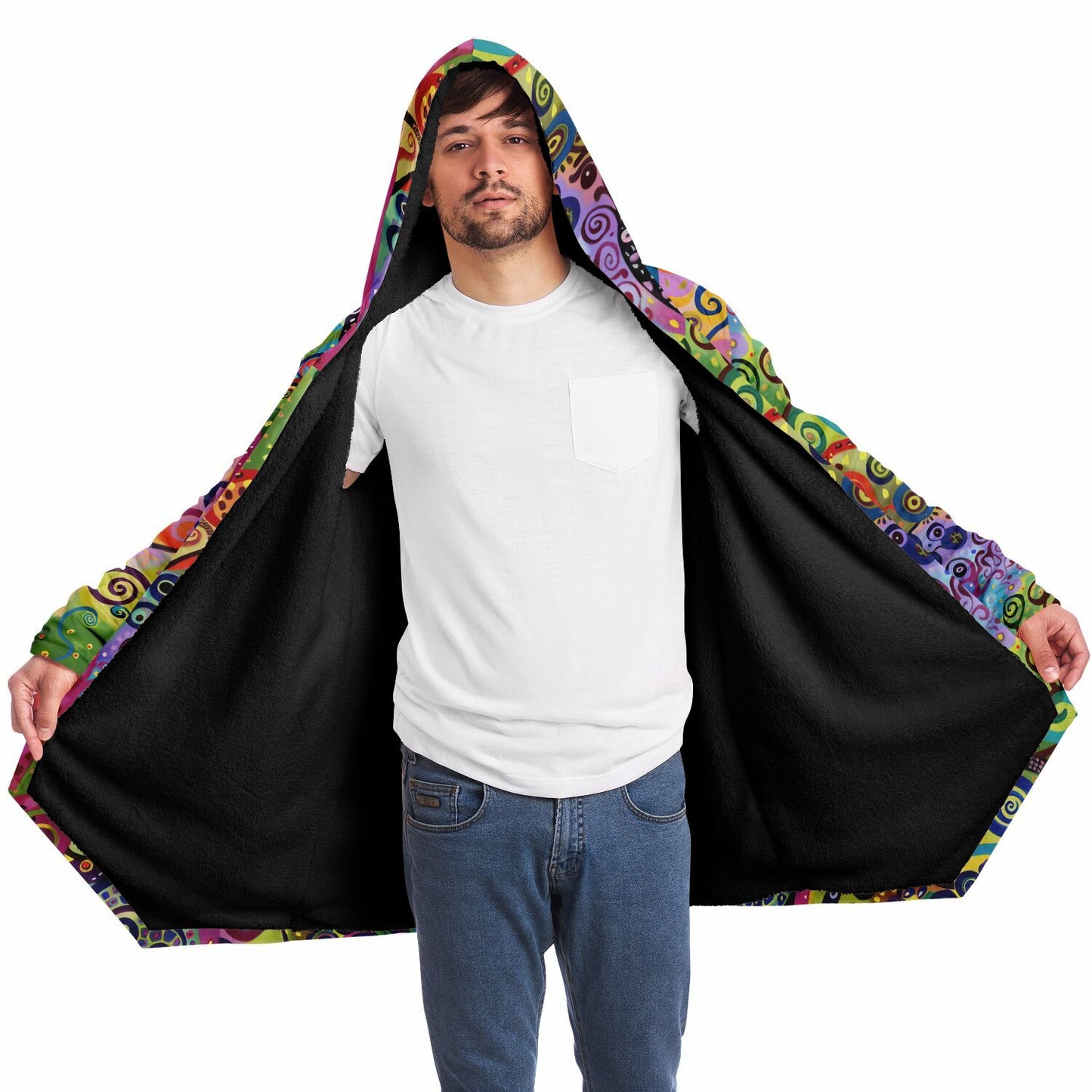 Magical Forest Fleece Lined Hooded Cloak