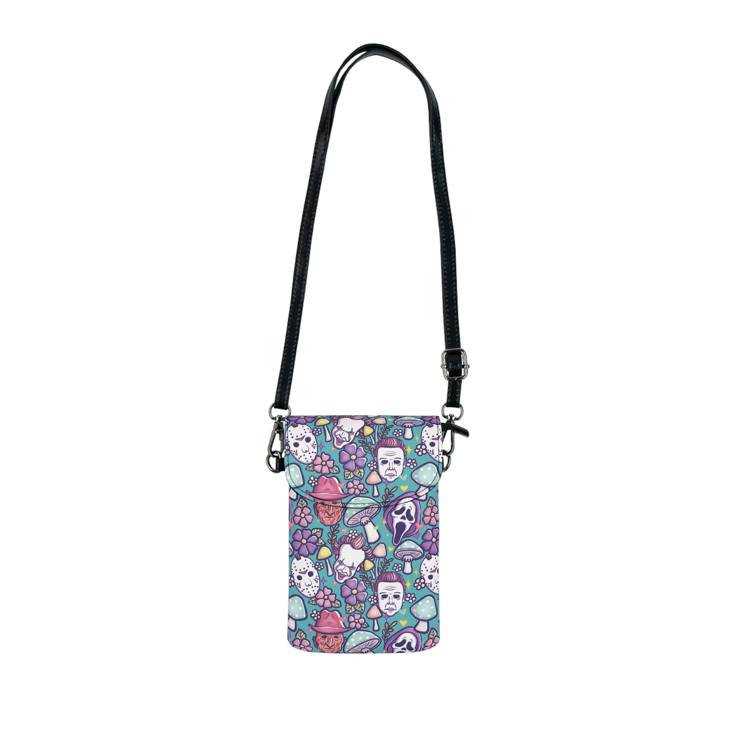 Pastel Horror Characters Cottagecore Cell Phone Wallet Bag