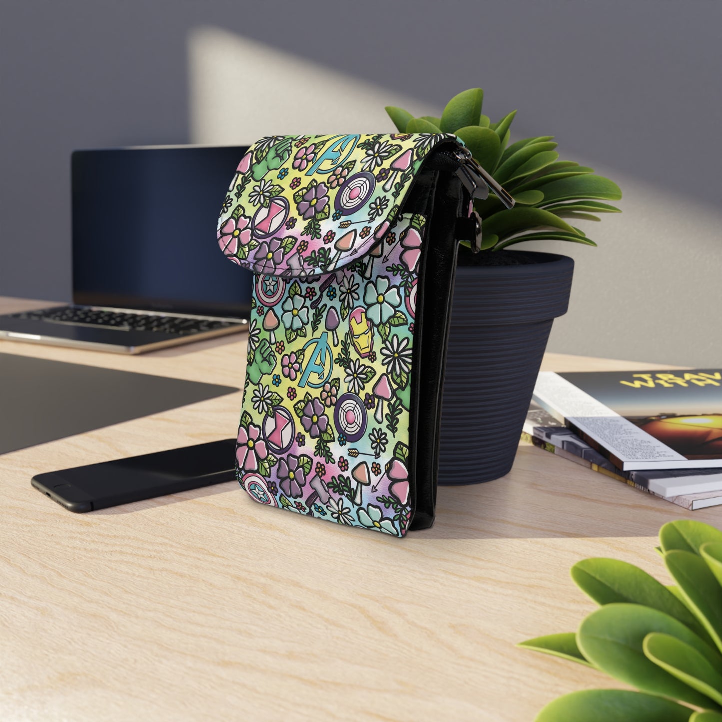 Pastel Avengers Cottagecore Cell Phone Wallet Bag
