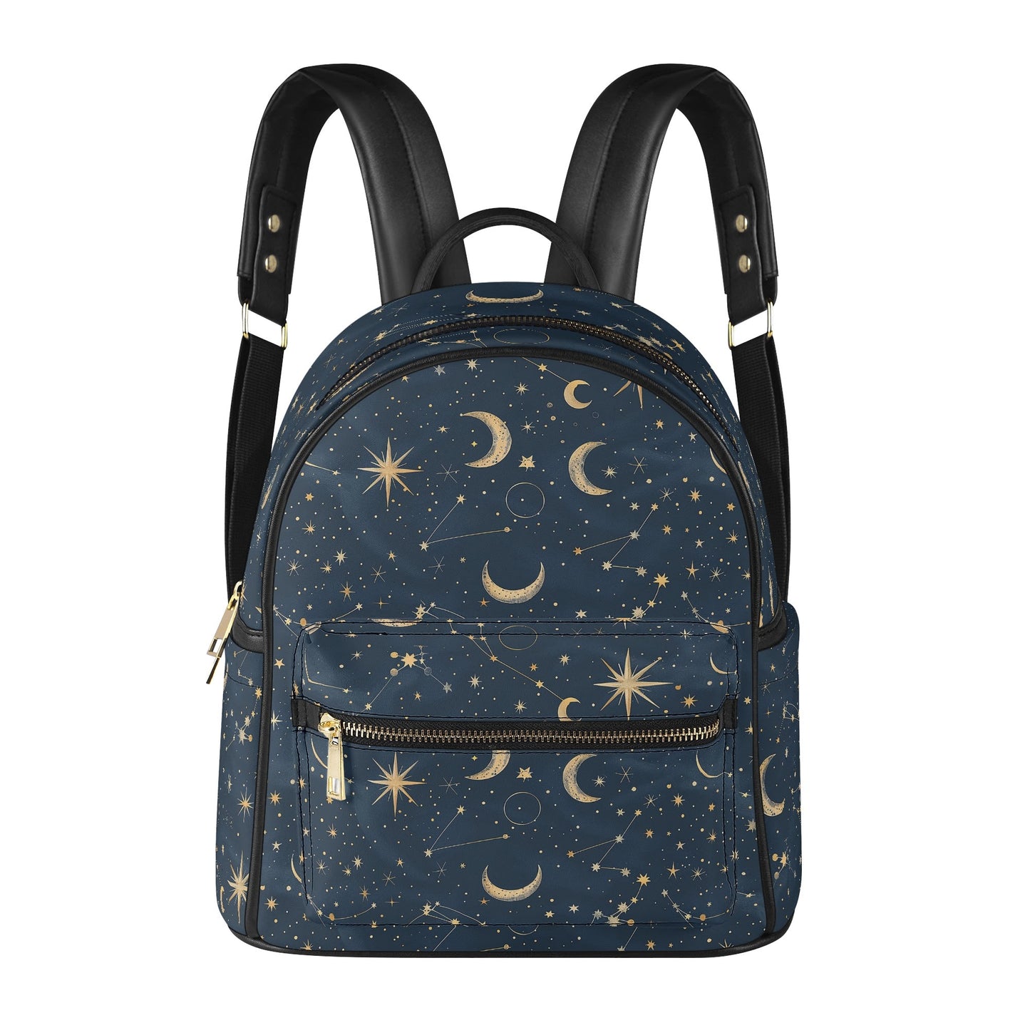 Celestial Sun Moon Mini Leather Backpack