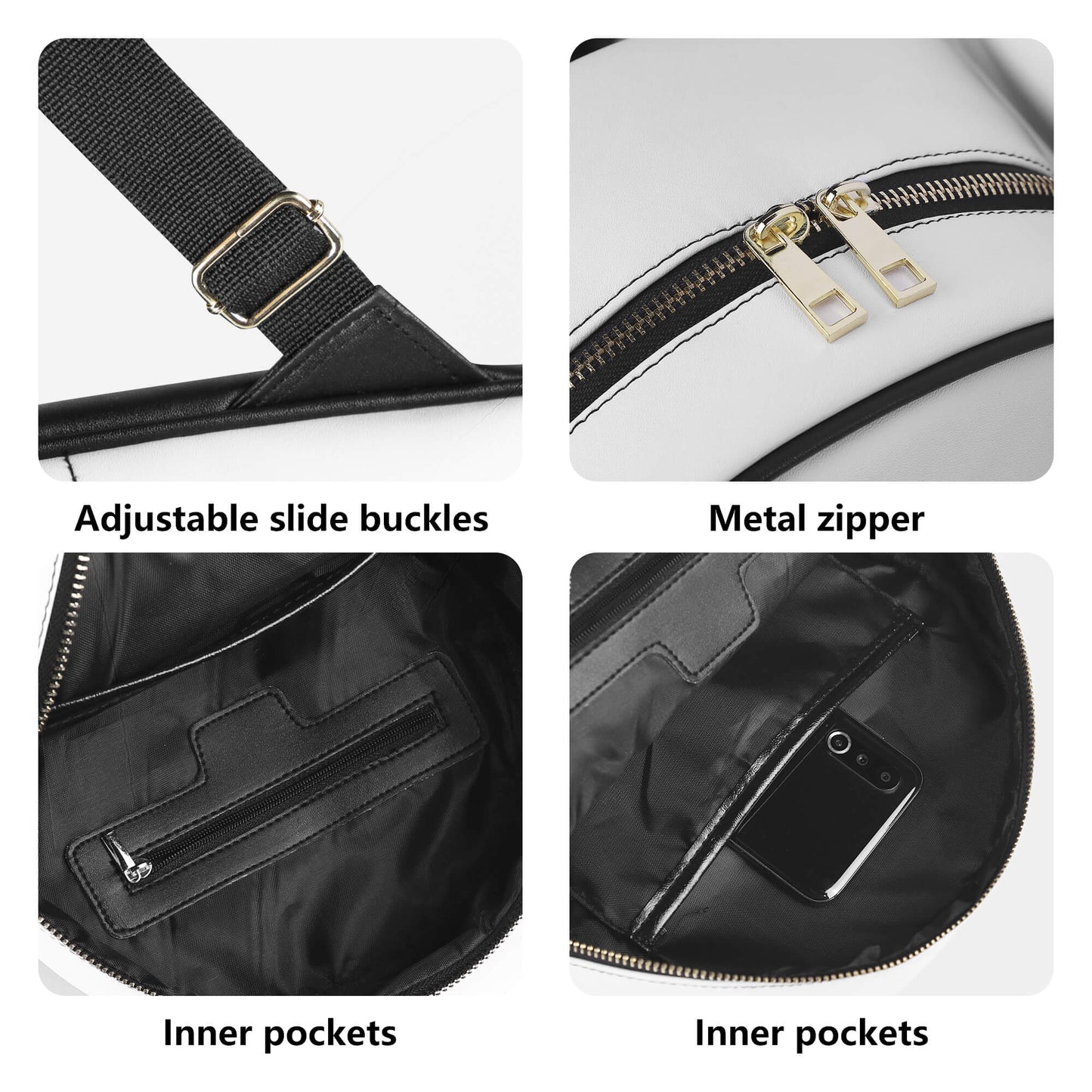 Celestial Sun Moon Mini Leather Backpack
