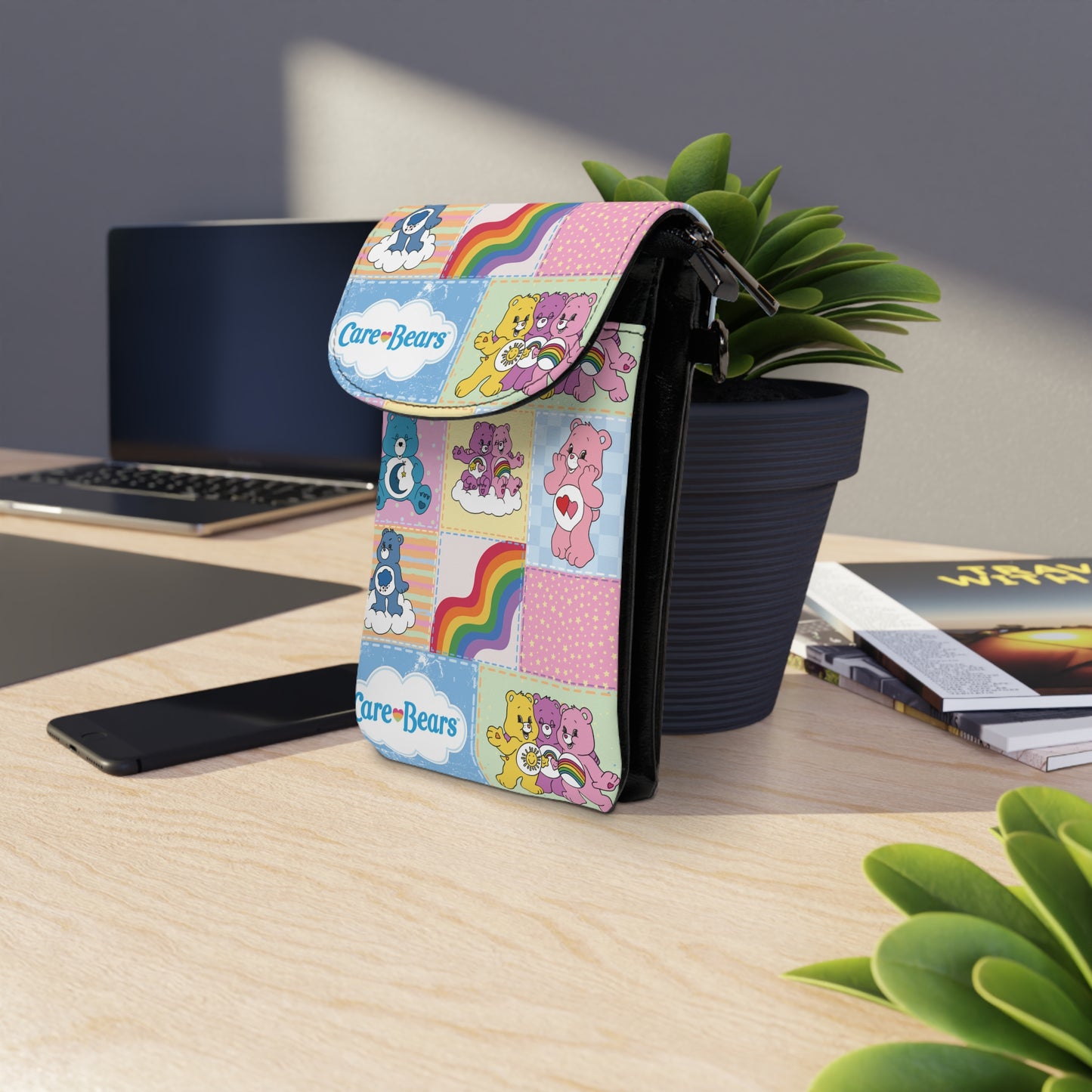 Care Bear Patchwork Cell Phone Wallet Bag