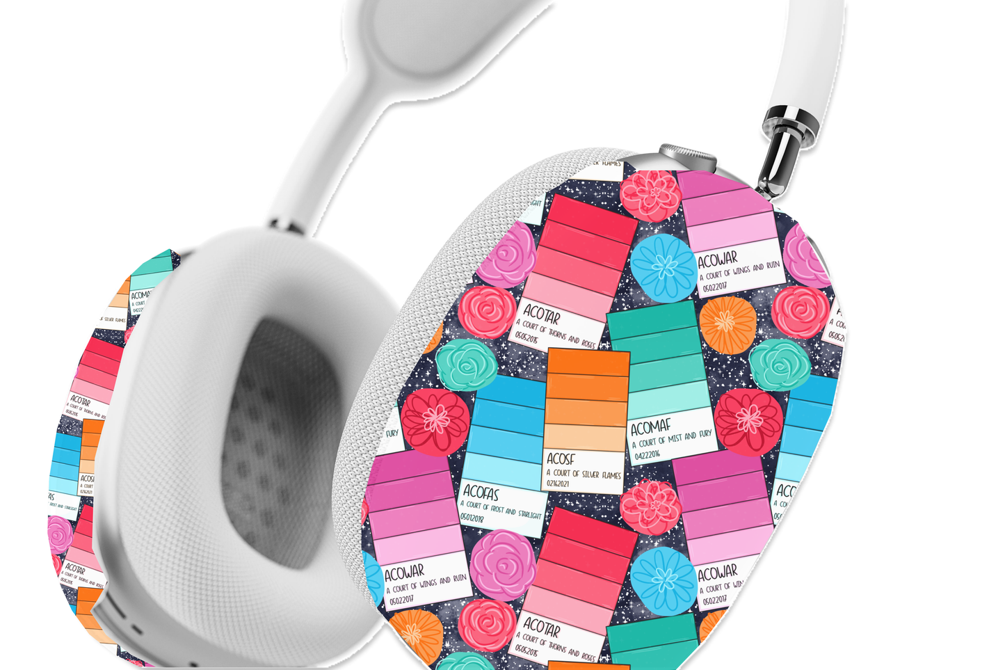 Bookish ACOTAR Paint Chips AirPods Max Case