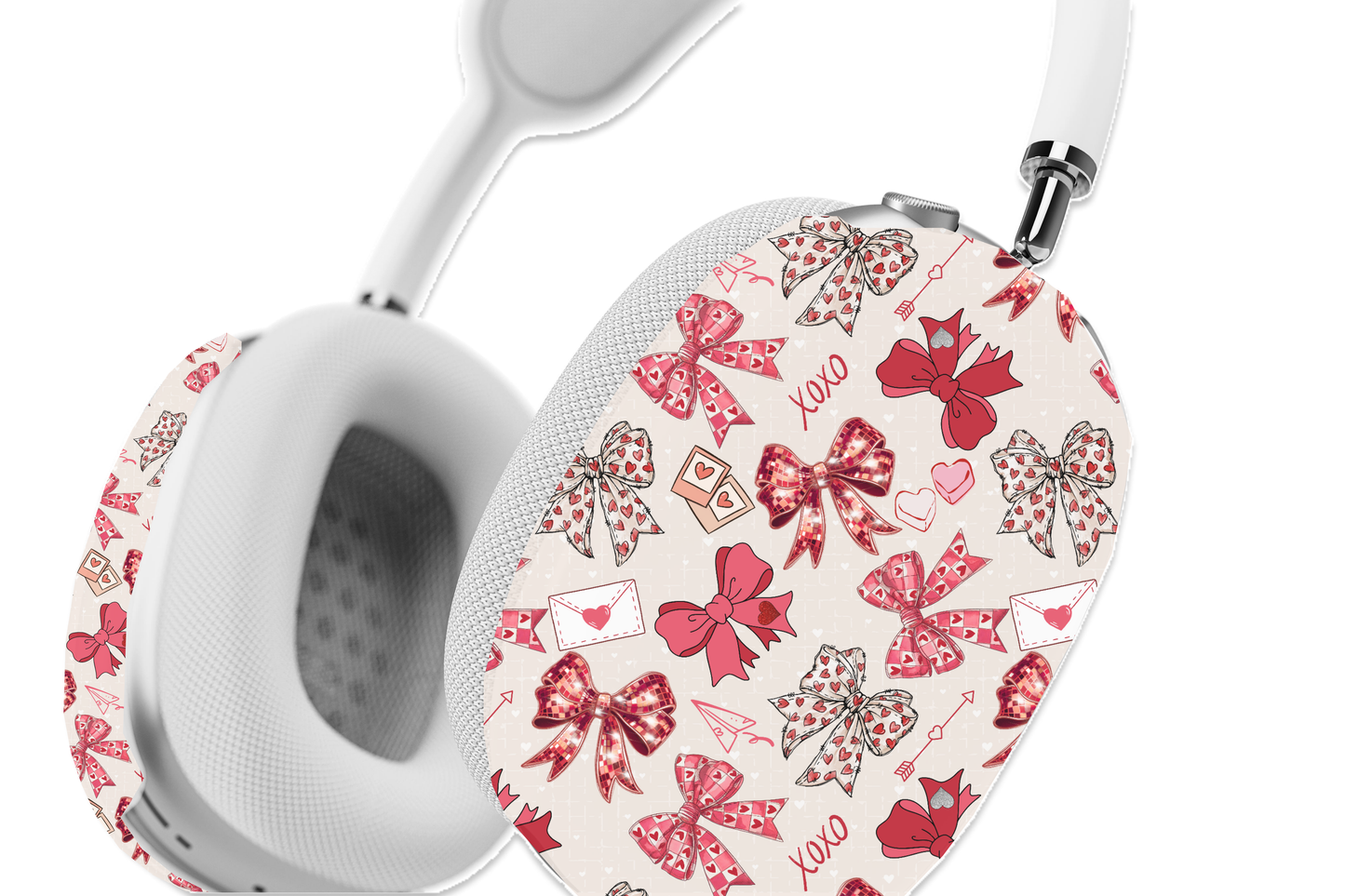 Coquette Heart Bows AirPods Max Case