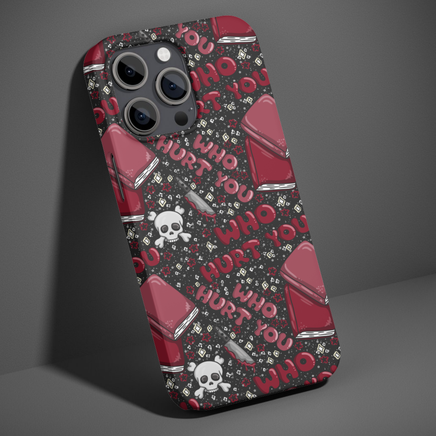 Bookish Romance Who Hurt You Phone Case