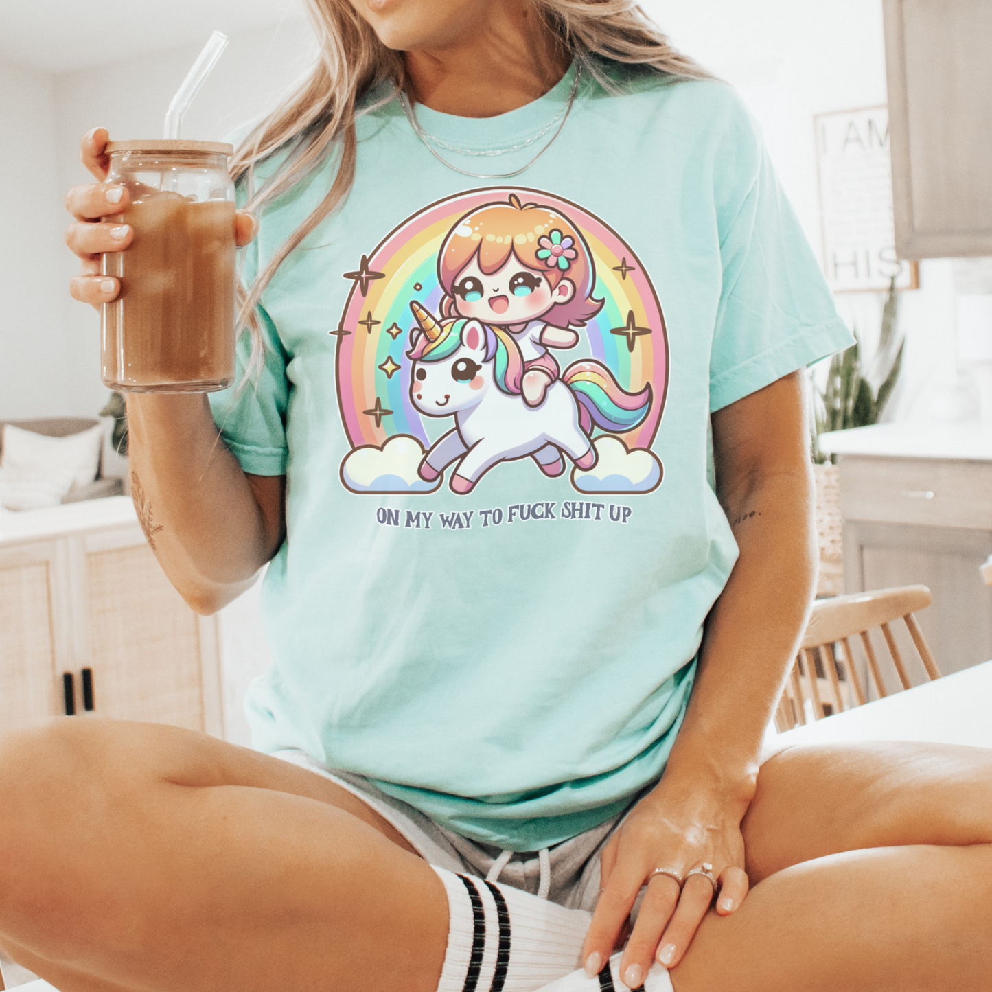Cute On My Way To Mess Things Up Comfort Colors® Shirt Sweatshirt
