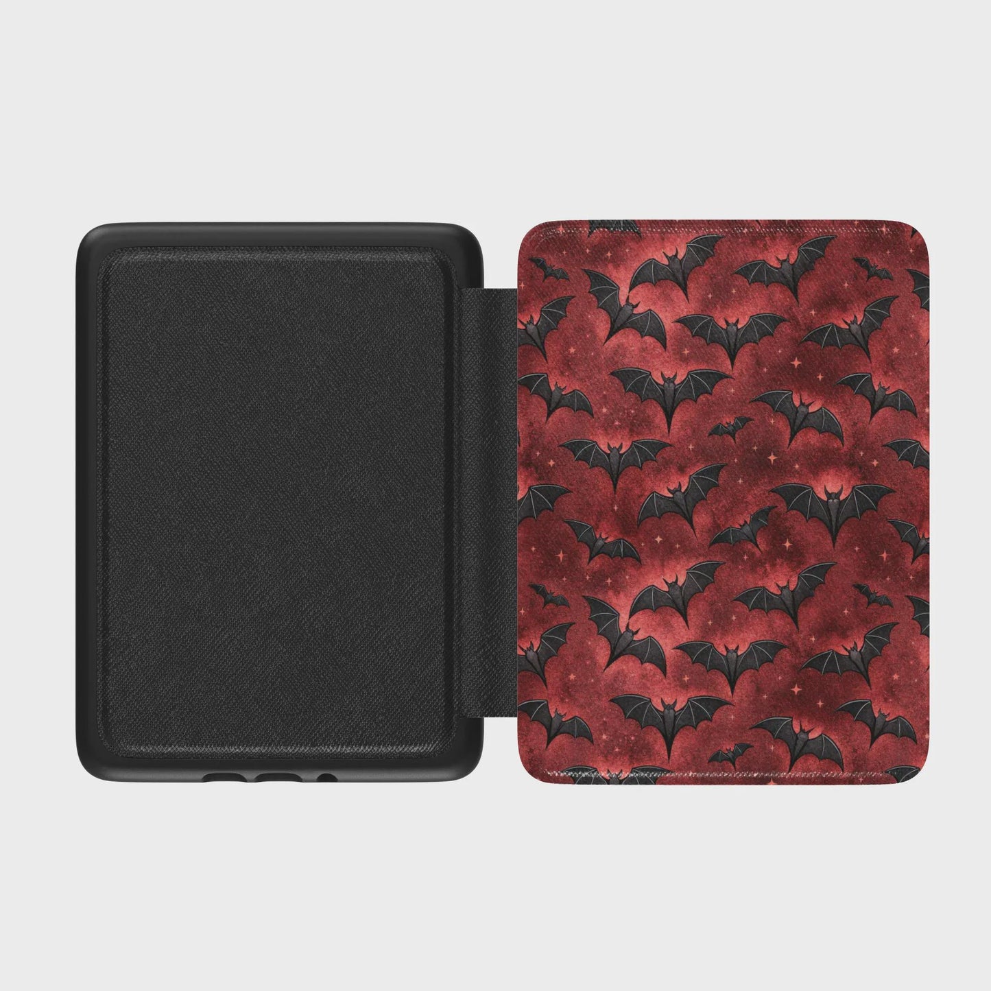 Gothic Vampire Bats Leather Kindle Case with Hand Strap