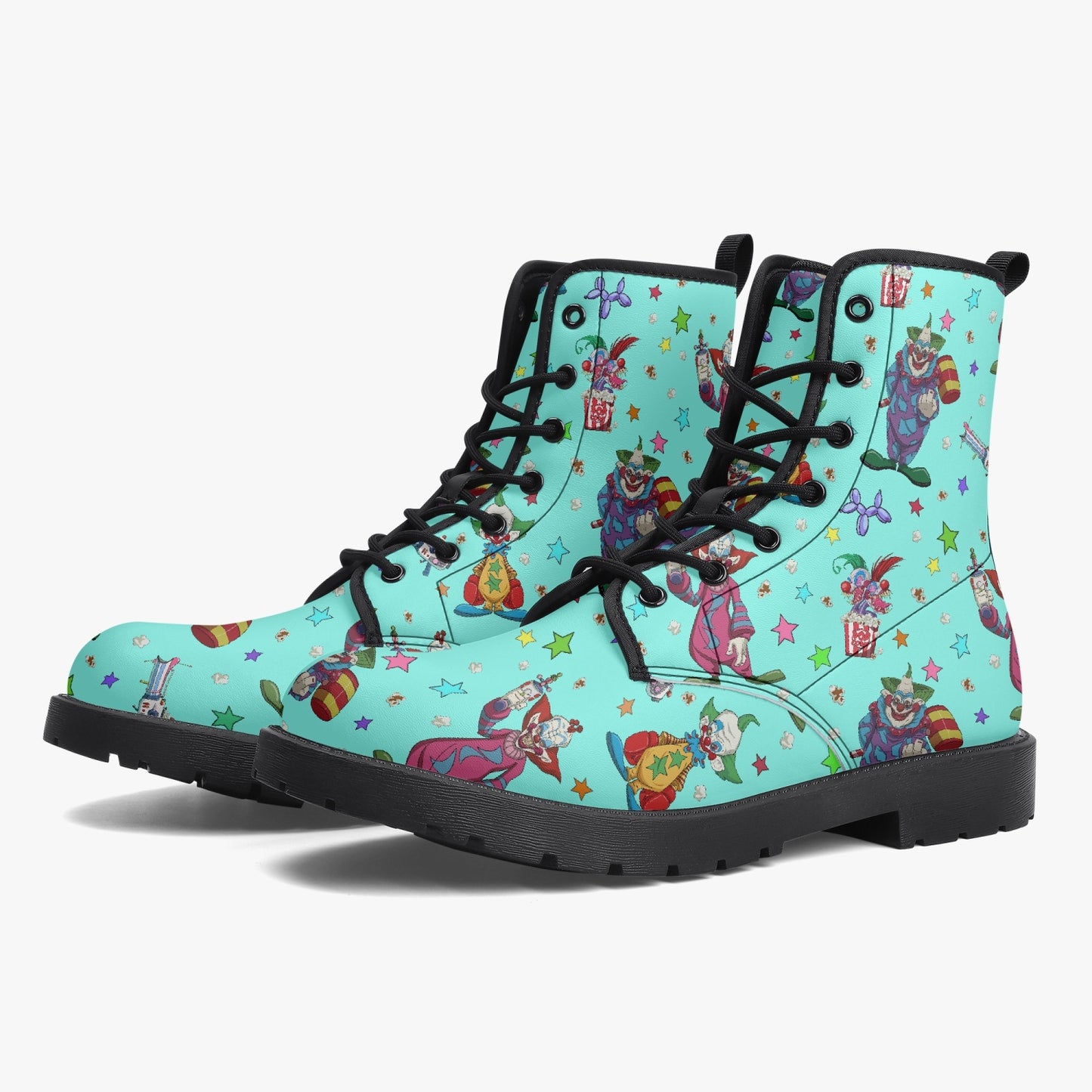 Killer Klowns Leather Combat Boots