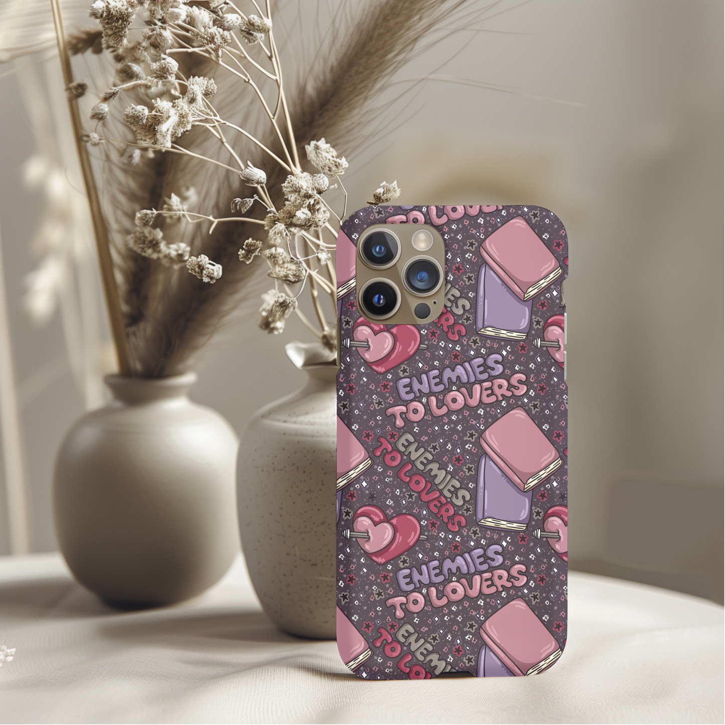 Bookish Enemies To Lovers Phone Case