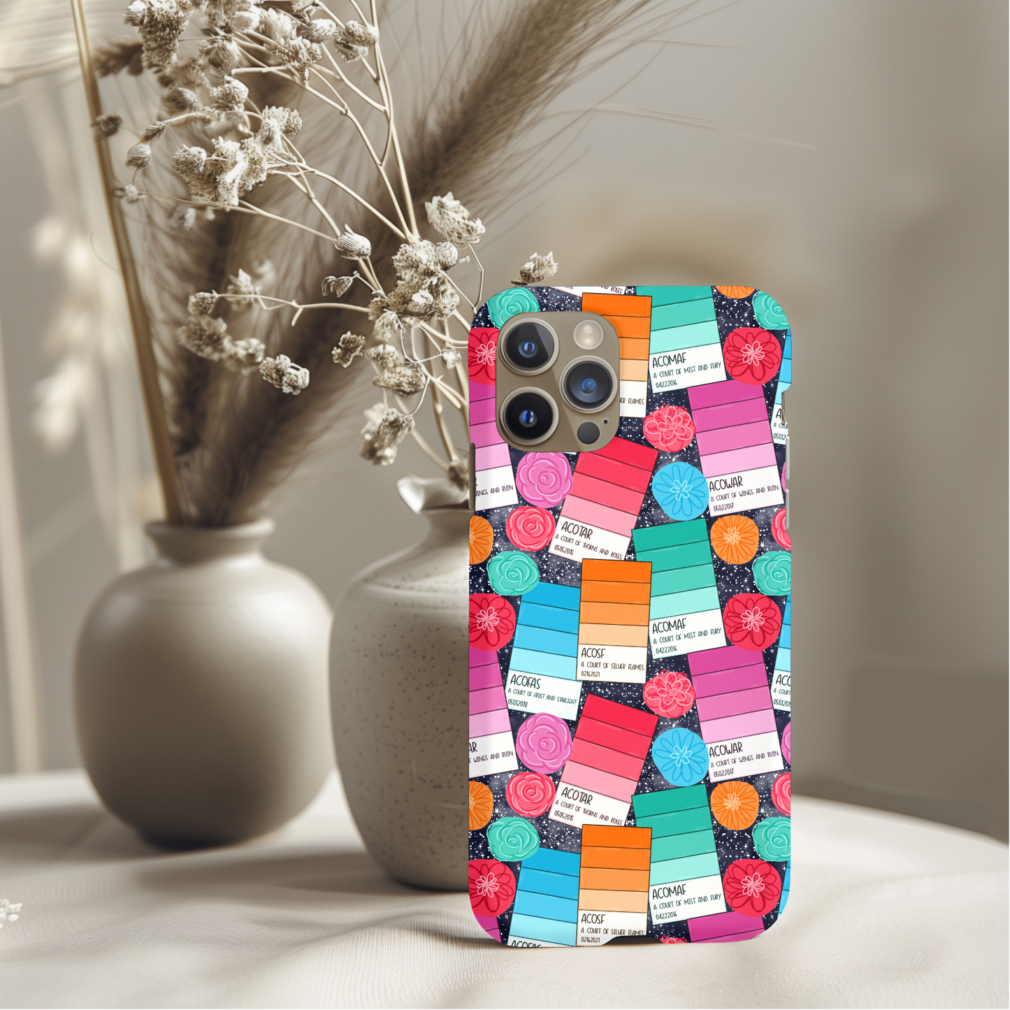 Bookish ACOTAR Paint Chips Phone Case