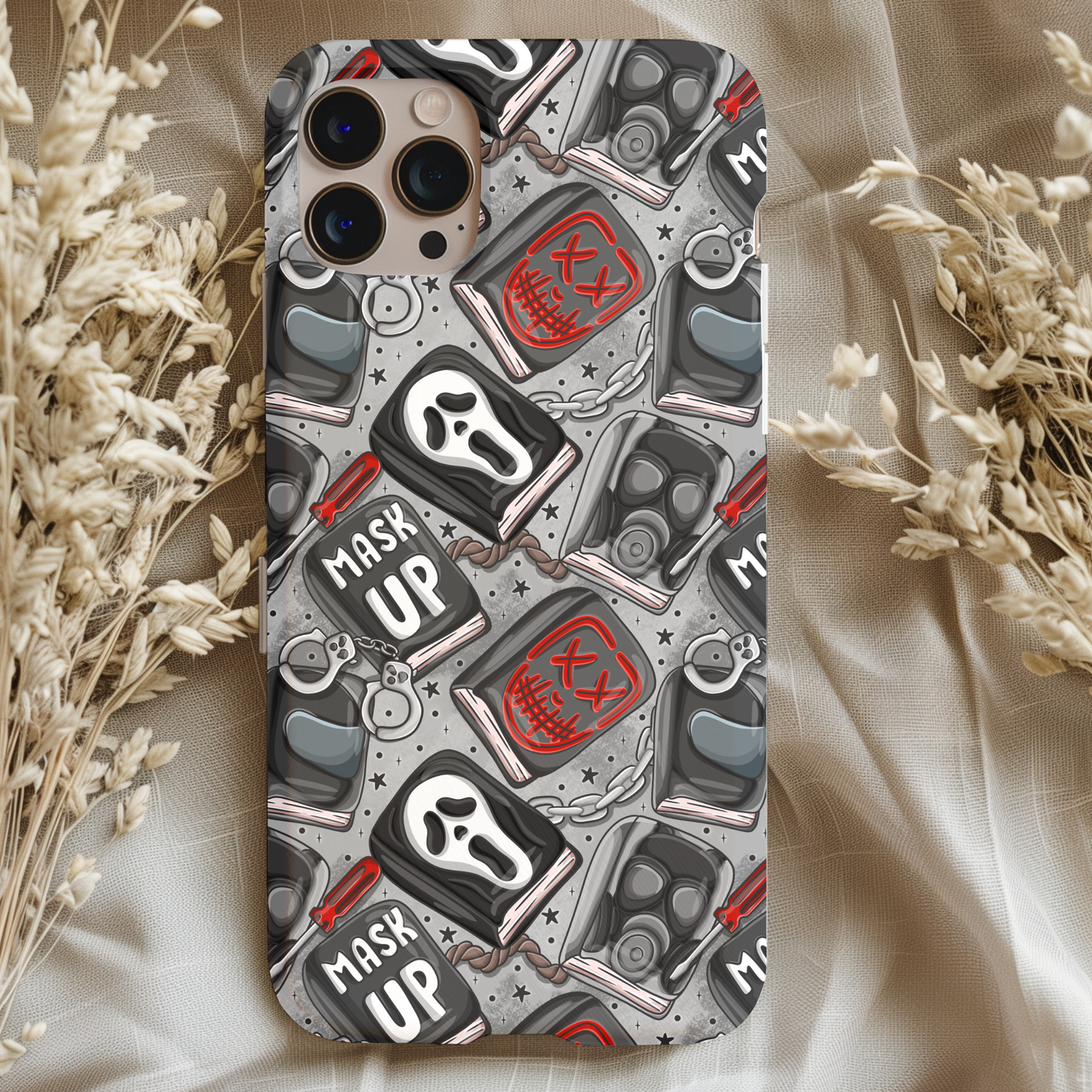 Bookish Spicy Mask Up Phone Case