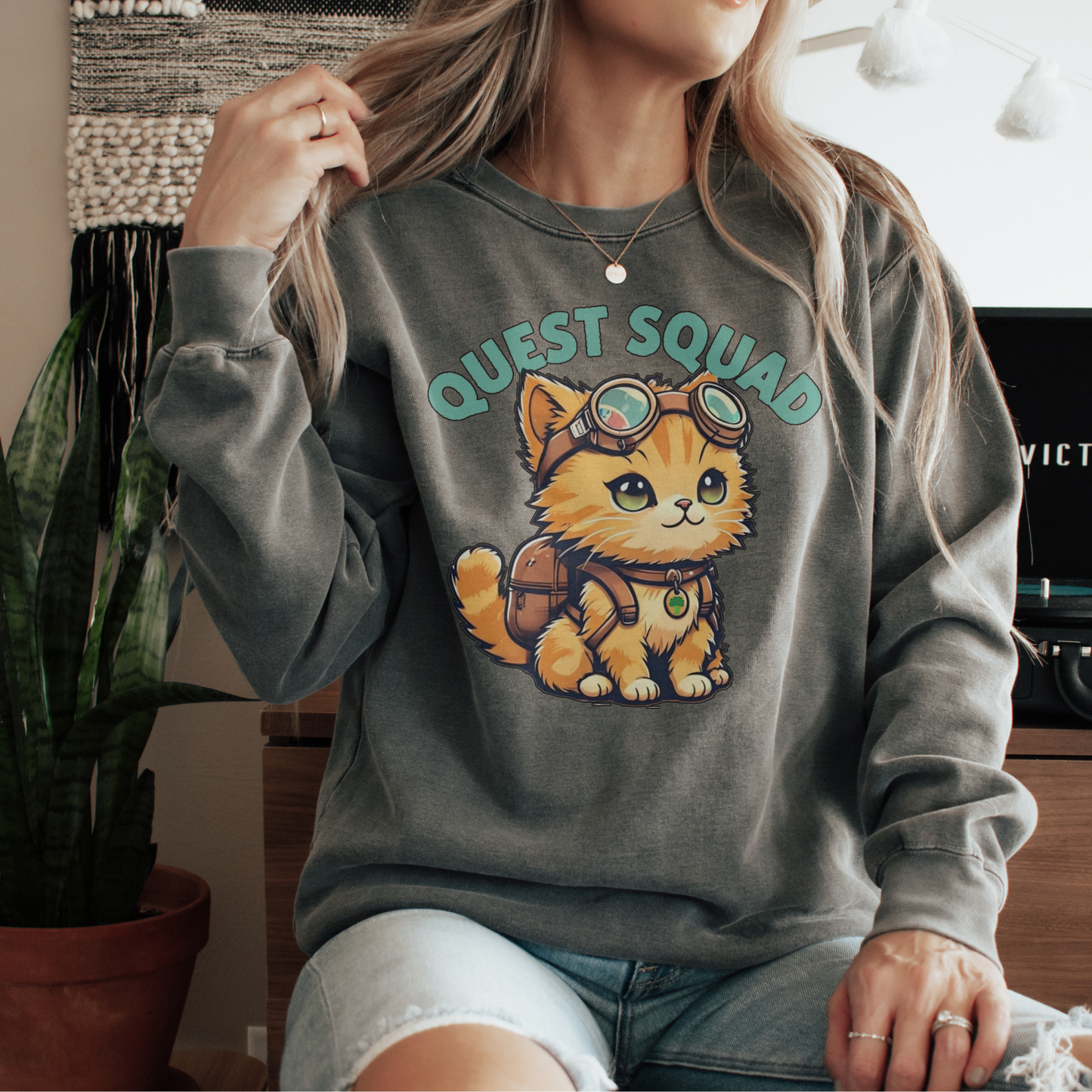 Fourth Wing Broccoli Quest Squad Comfort Colors® Shirt Sweatshirt