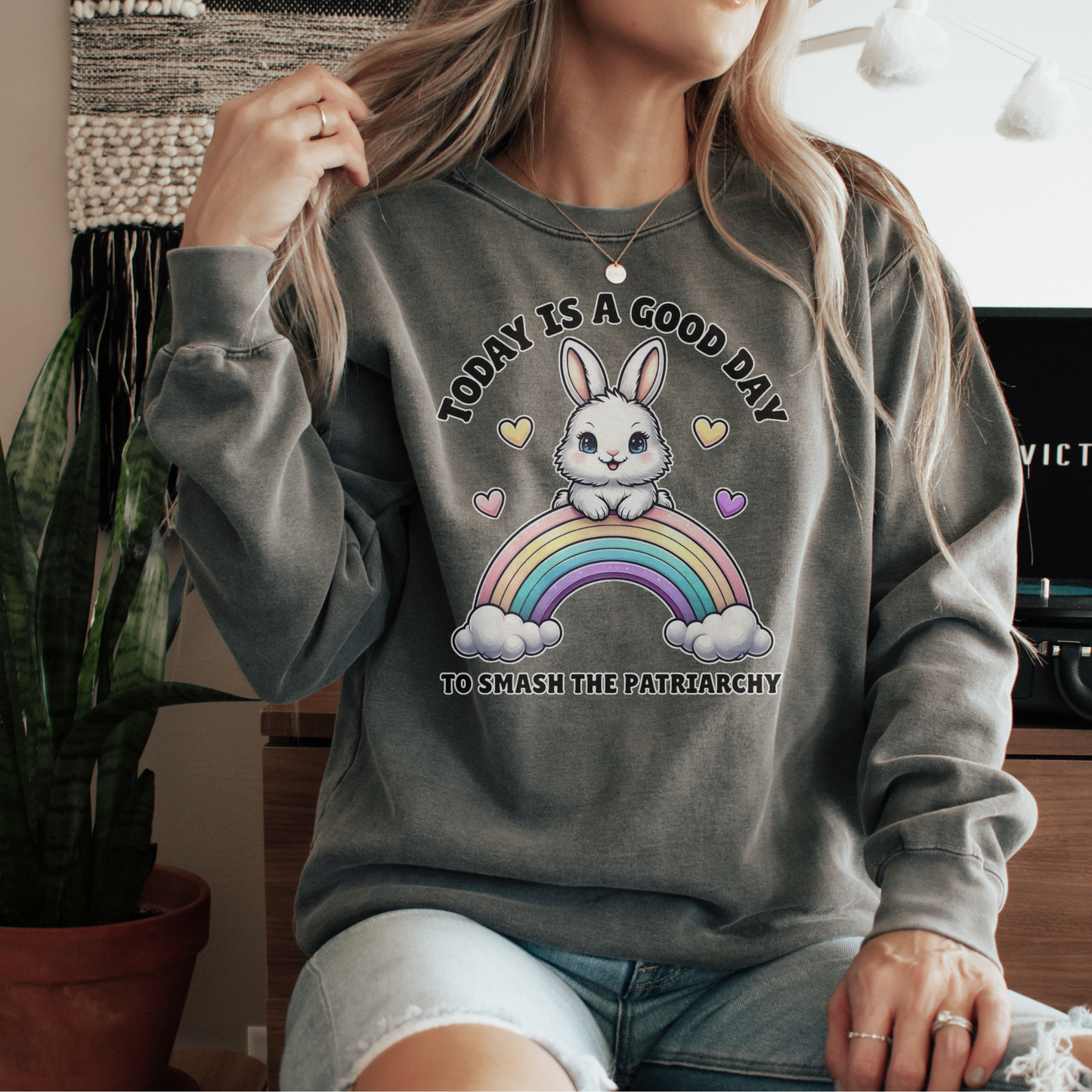 Today Is A Good Day To Smash The Patriarchy Comfort Colors® Shirt Sweatshirt