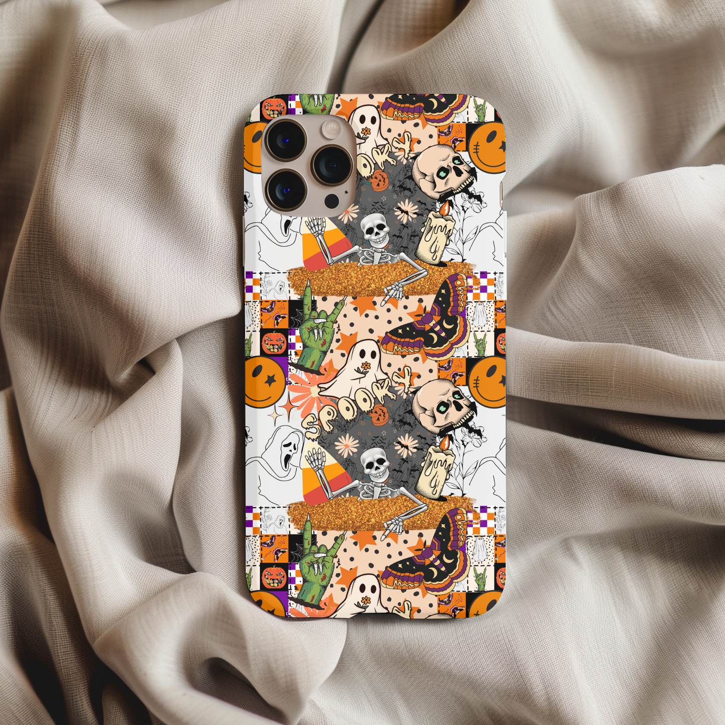 Spooky Halloween Collage Phone Case