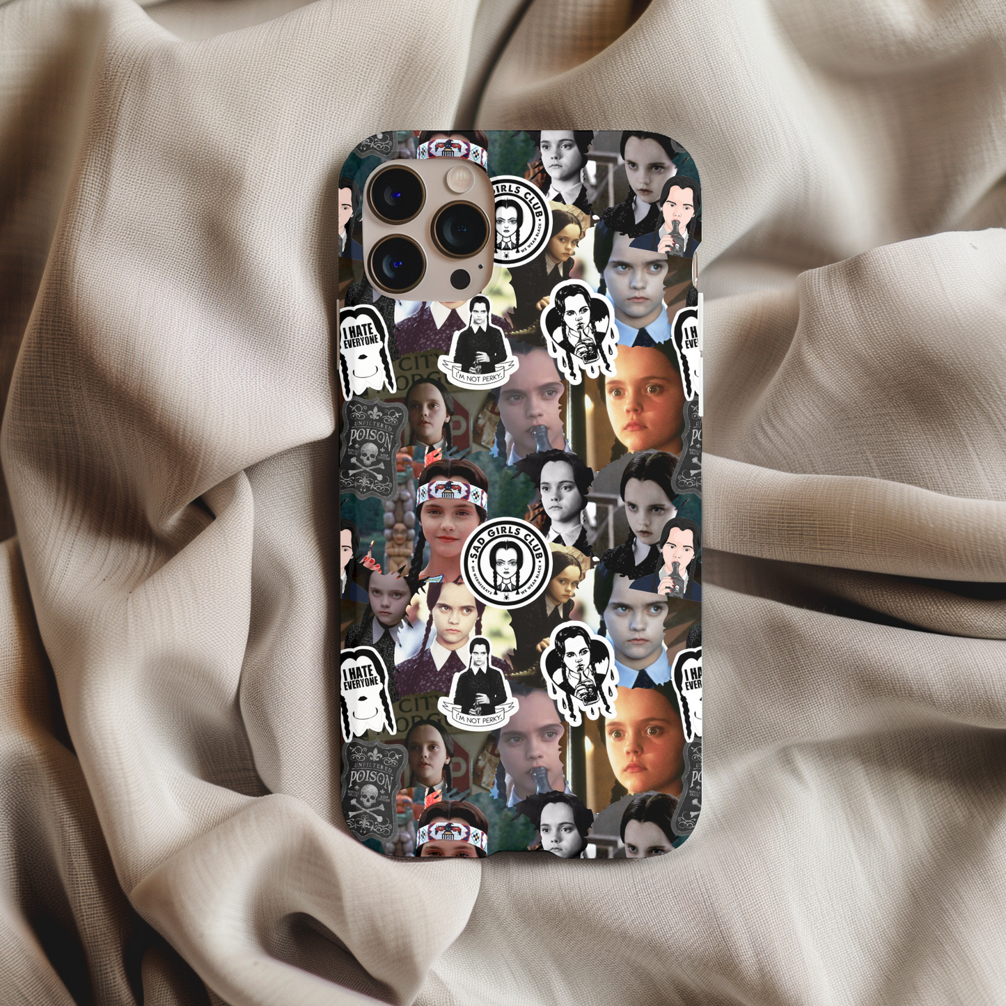 Wednesday Adams Collage Phone Case