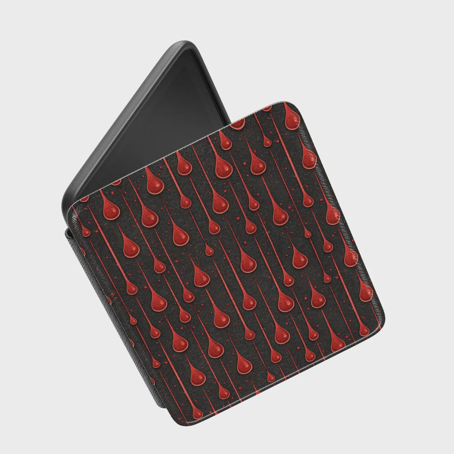 Gothic Vampire Blood Drips Leather Kindle Case with Hand Strap