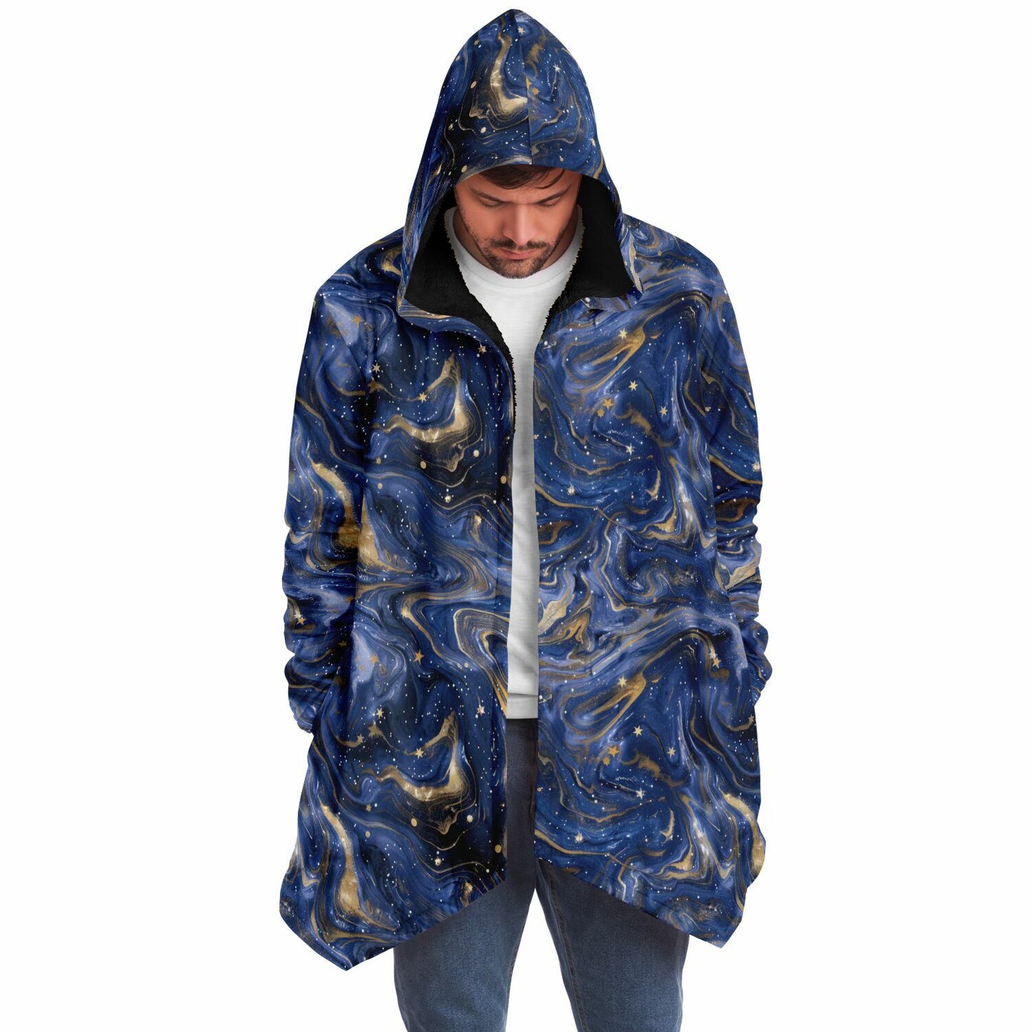 Starry Evenings Fleece Lined Hooded Cloak