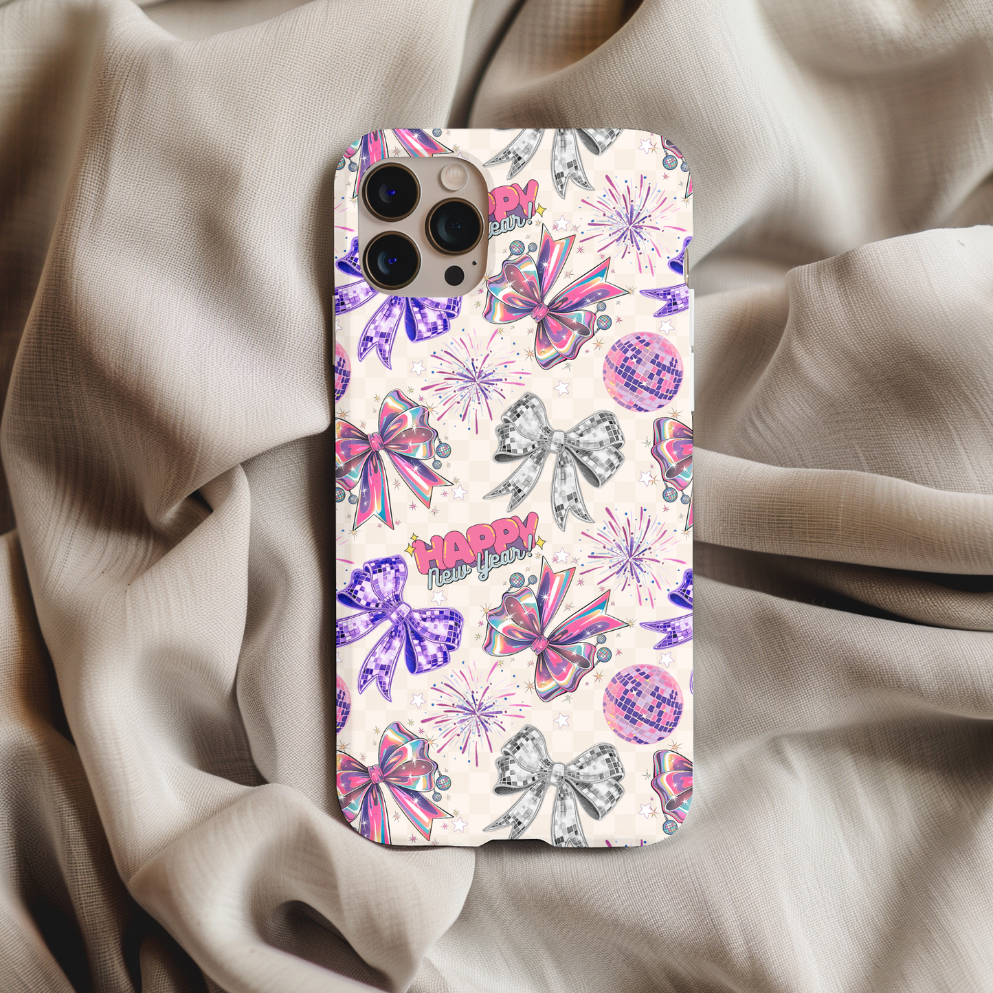 Coquette New Years Bows Phone Case