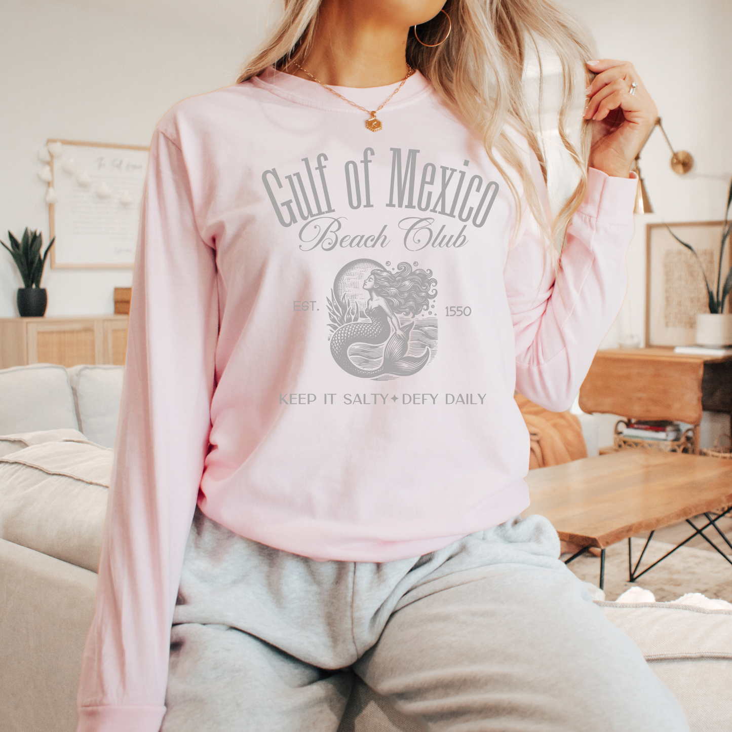 Gulf Of Mexico Beach Club Est 1550 Comfort Colors® Shirt Sweatshirt