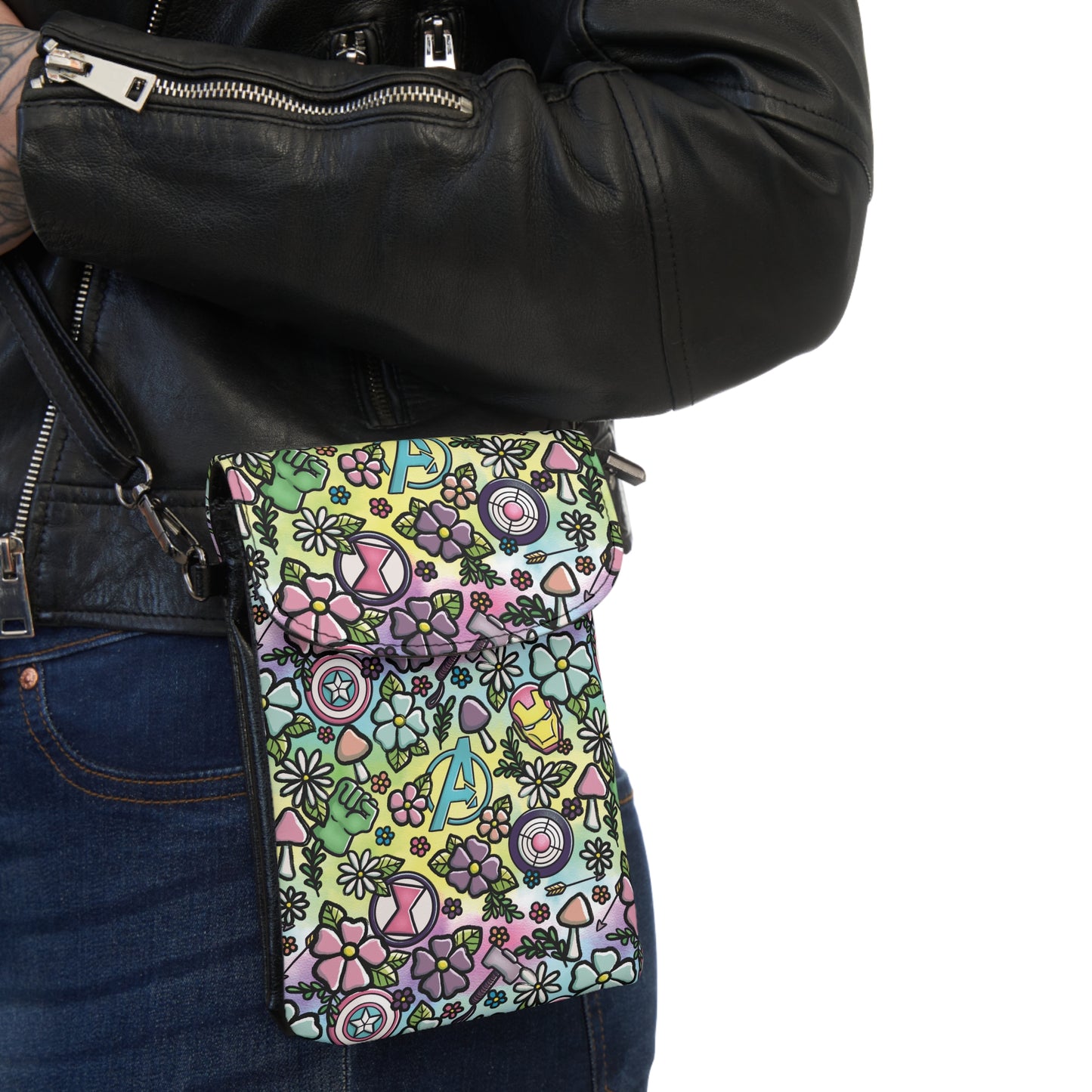 Pastel Avengers Cottagecore Cell Phone Wallet Bag