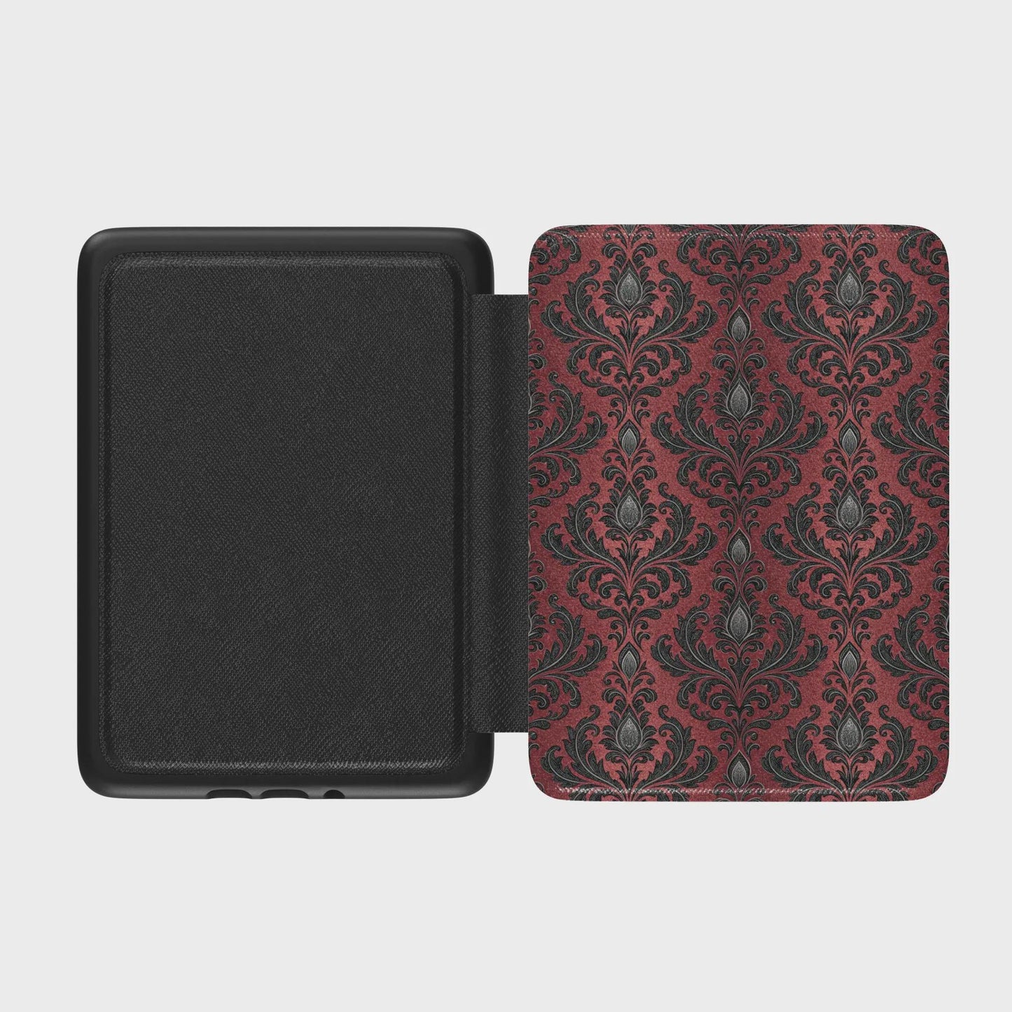 Gothic Vampire Damask Leather Kindle Case with Hand Strap