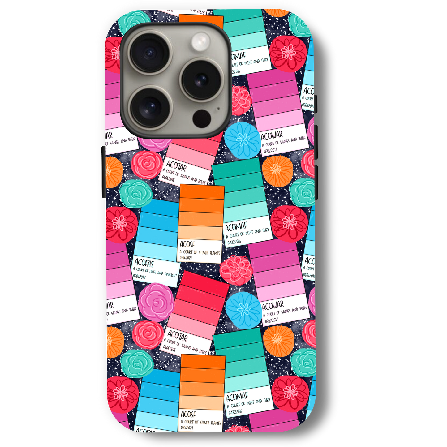 Bookish ACOTAR Paint Chips Phone Case