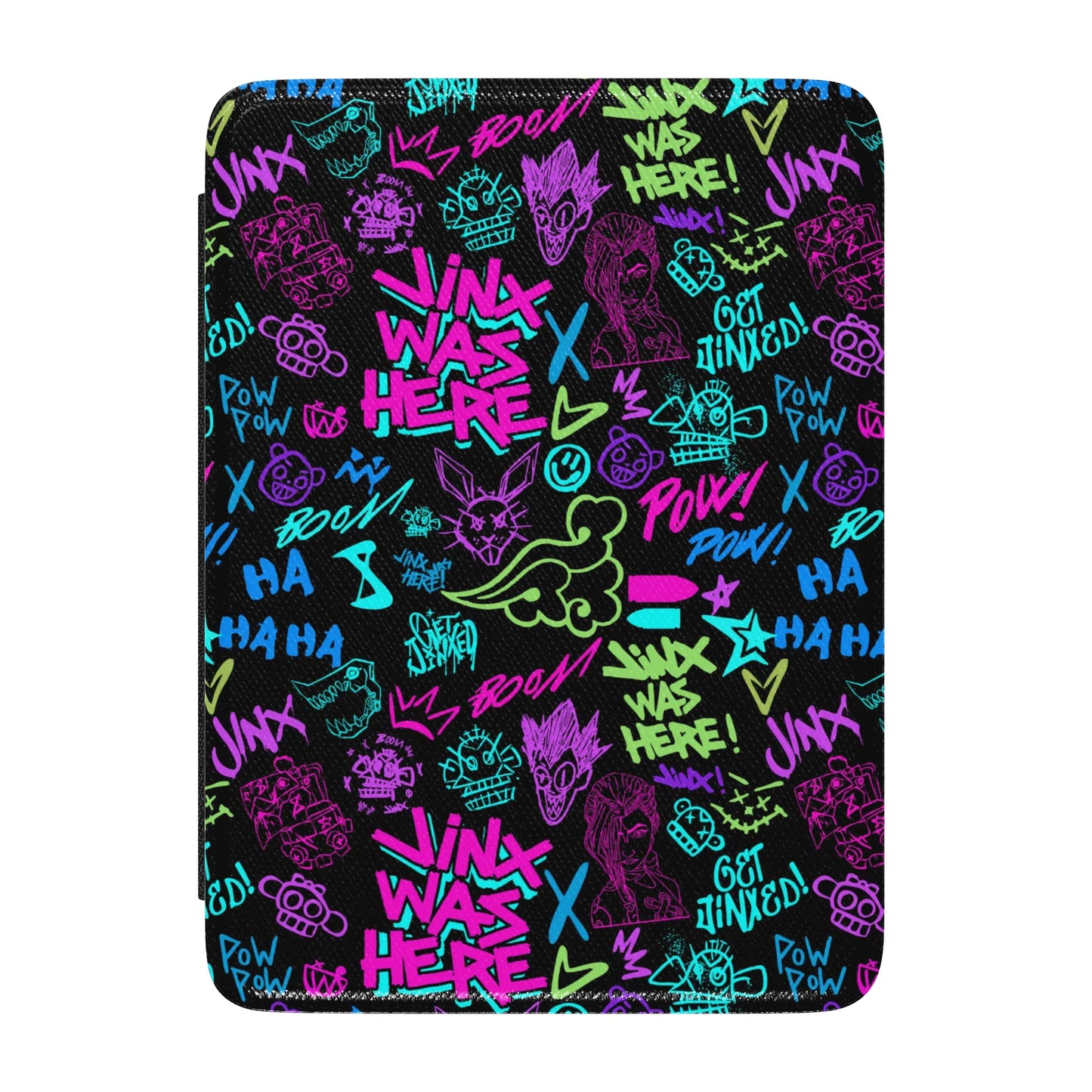 Arcane Jinx Graffiti Leather Kindle Case with Strap