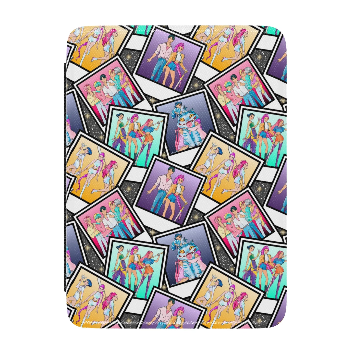 K-pop Demon Hunters Pictures Leather Kindle Case with Hand Strap