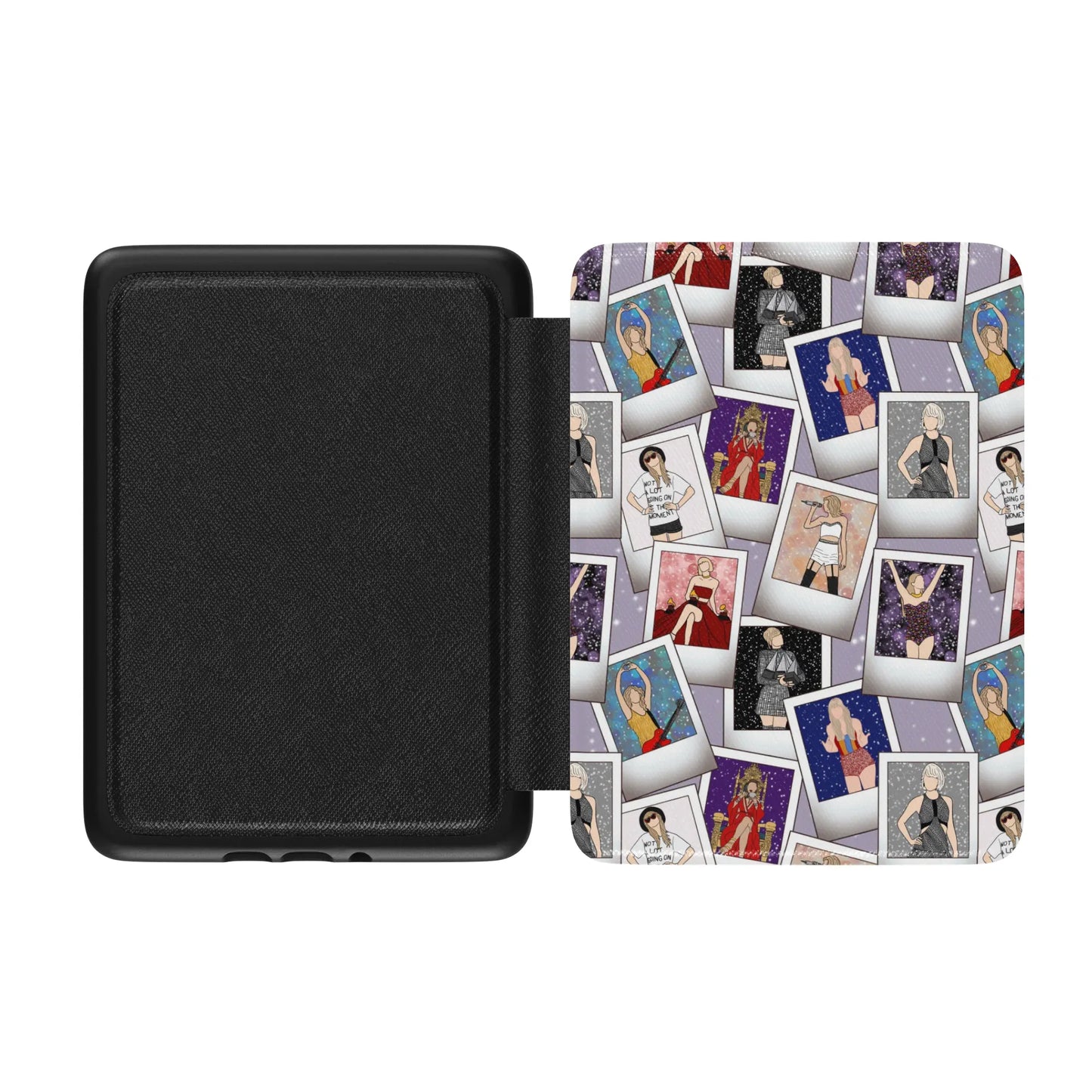 Swiftie Polaroid Leather Kindle Case with Hand Strap