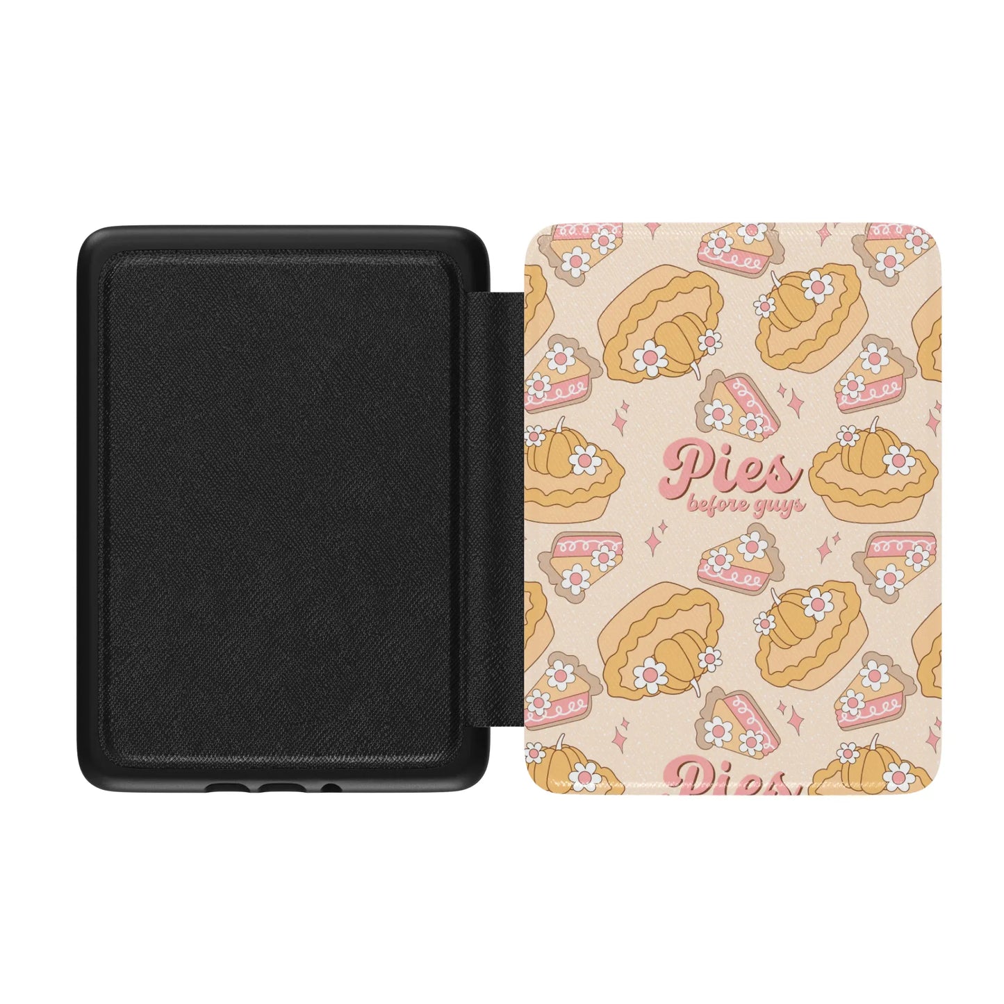 Holiday Pies Before Guys Leather Kindle Case with Hand Strap