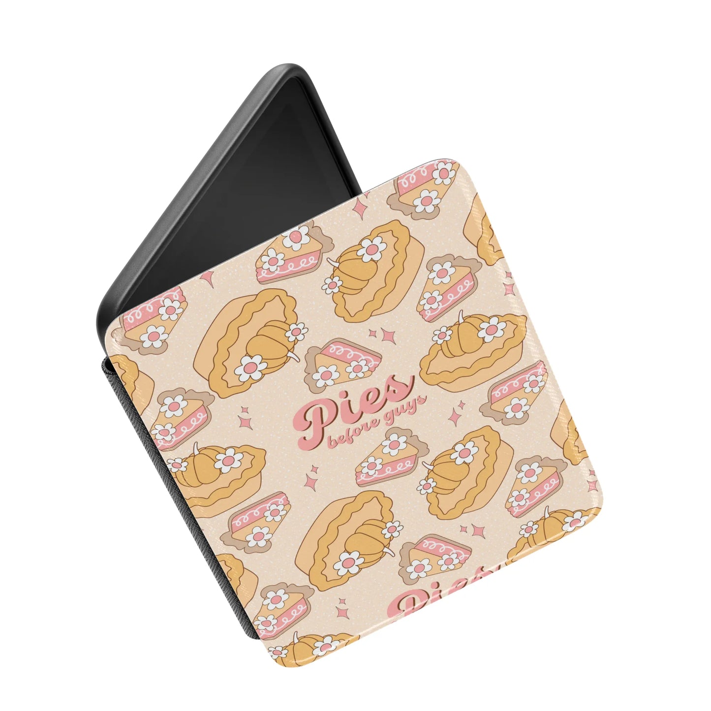 Holiday Pies Before Guys Leather Kindle Case with Hand Strap