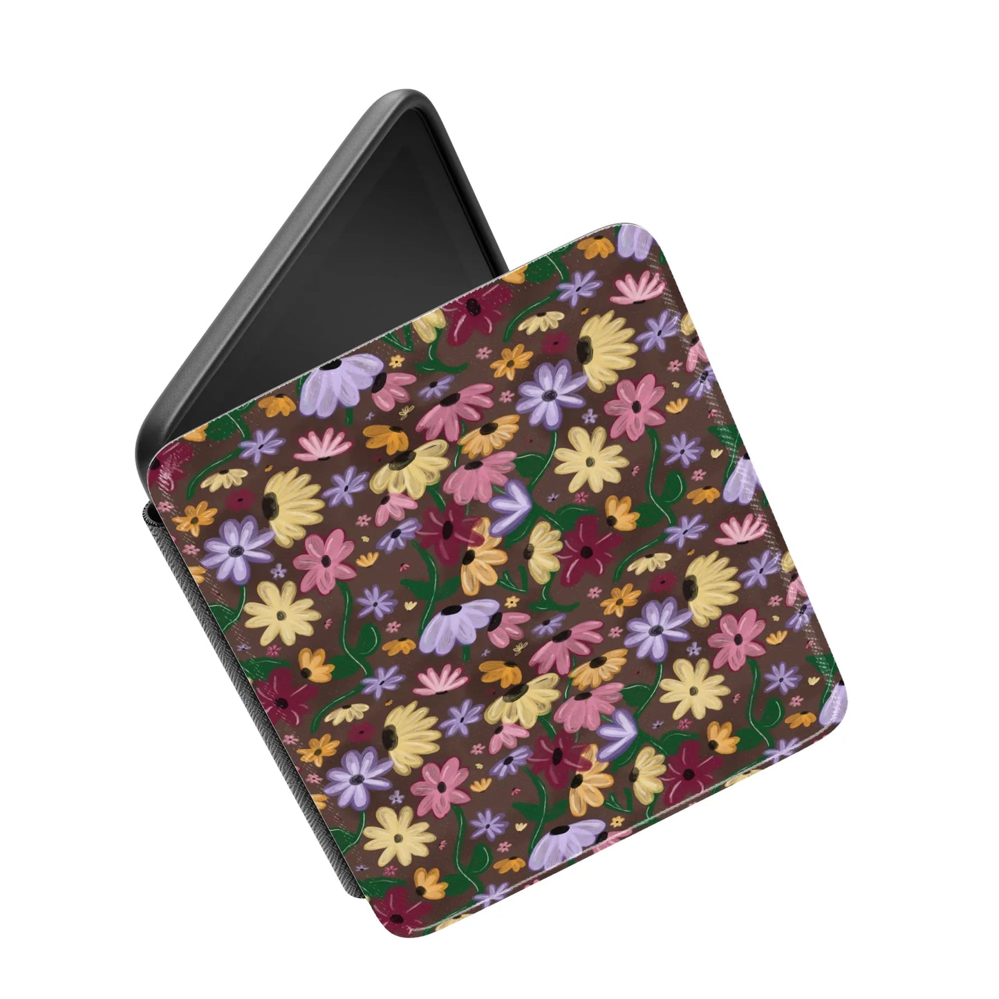 Swiftie Surprise Acoustic Piano Song Floral Leather Kindle Case with Hand Strap