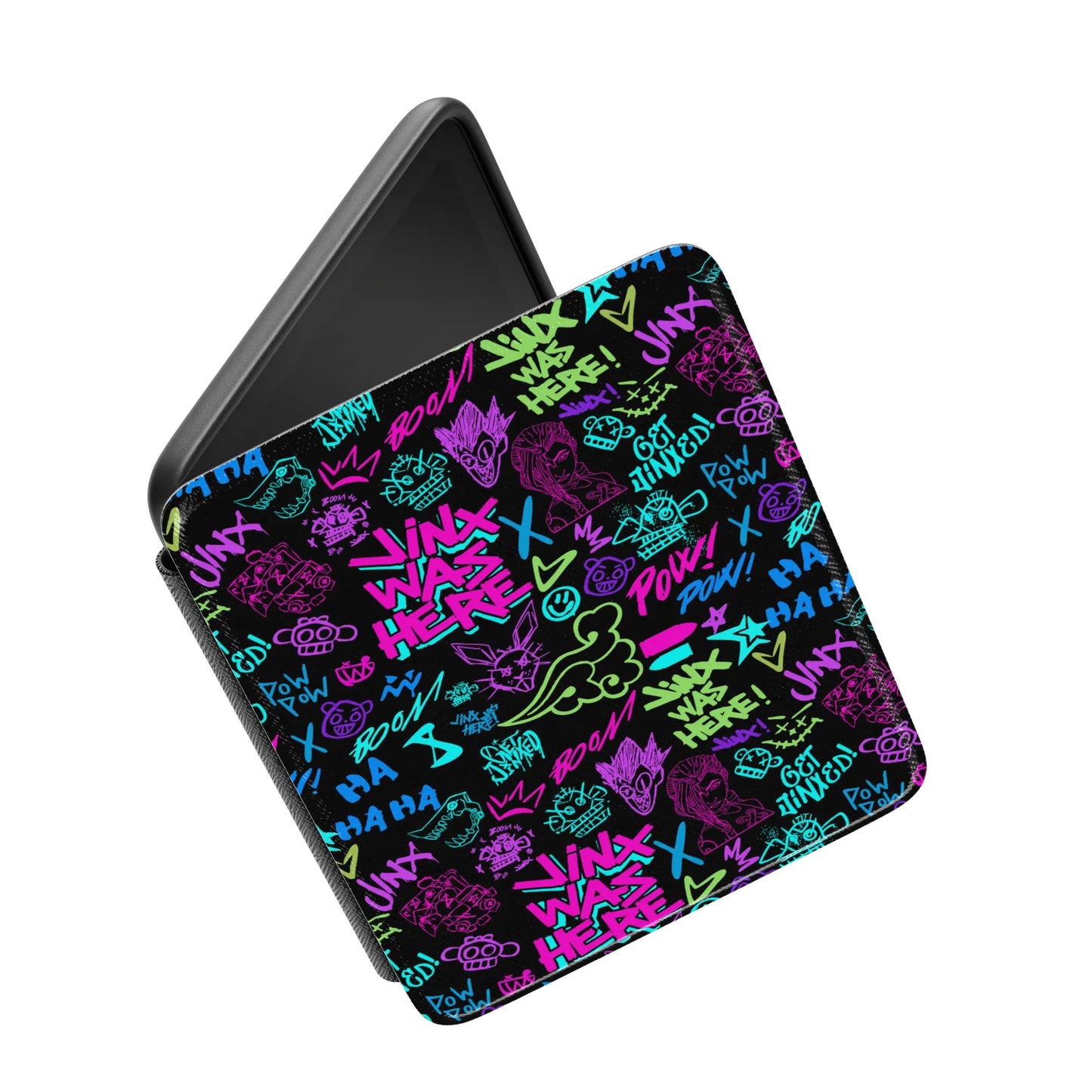 Arcane Jinx Graffiti Leather Kindle Case with Strap