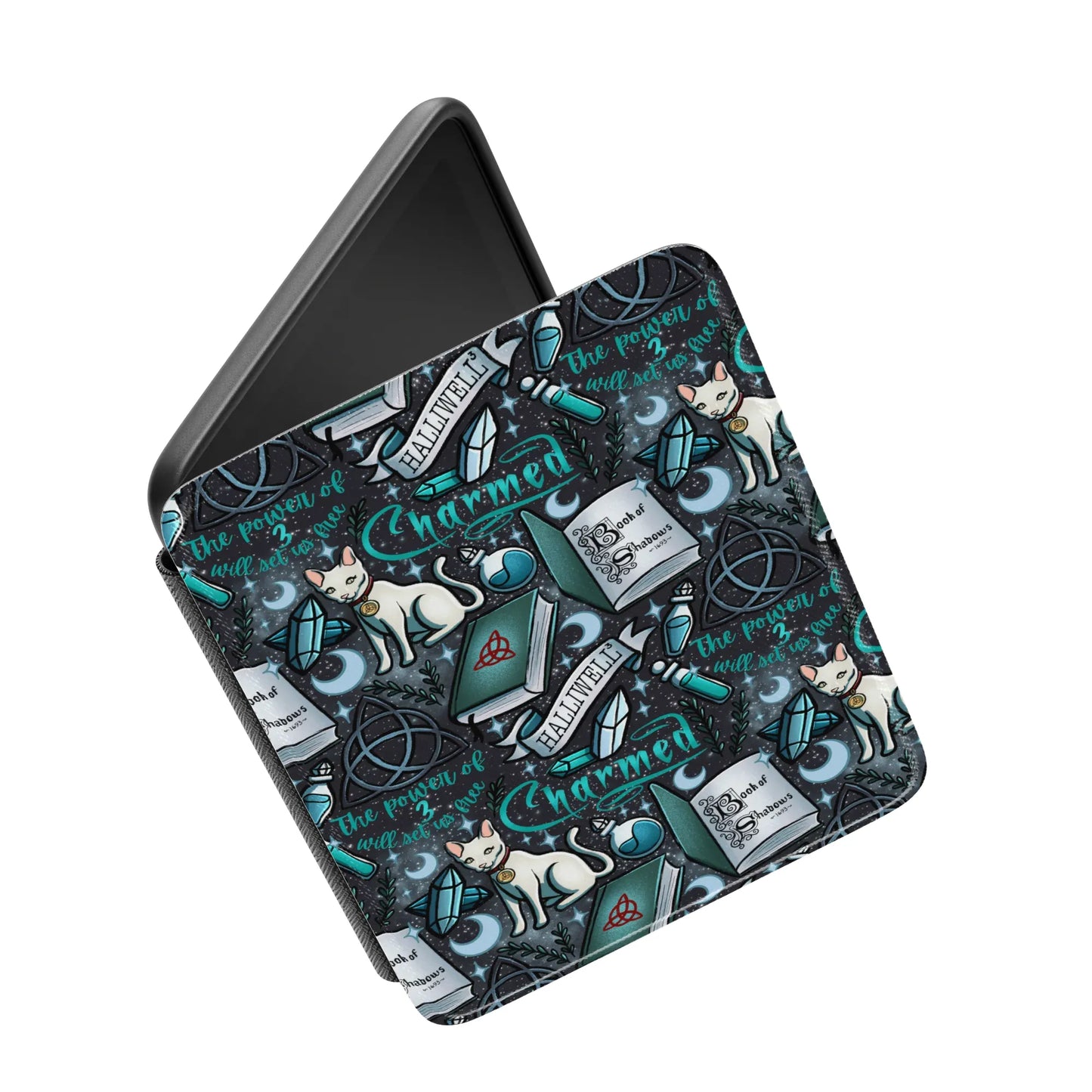 Charmed Sisters Three Leather Kindle Case with Hand Strap