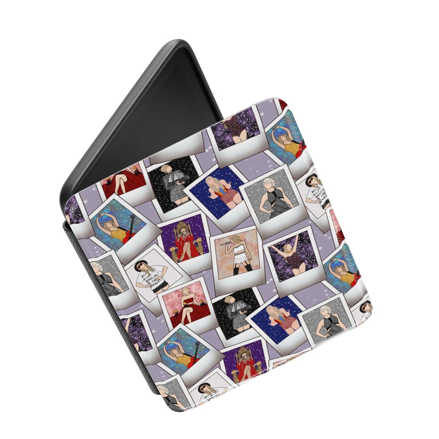 Swiftie Polaroid Leather Kindle Case with Hand Strap