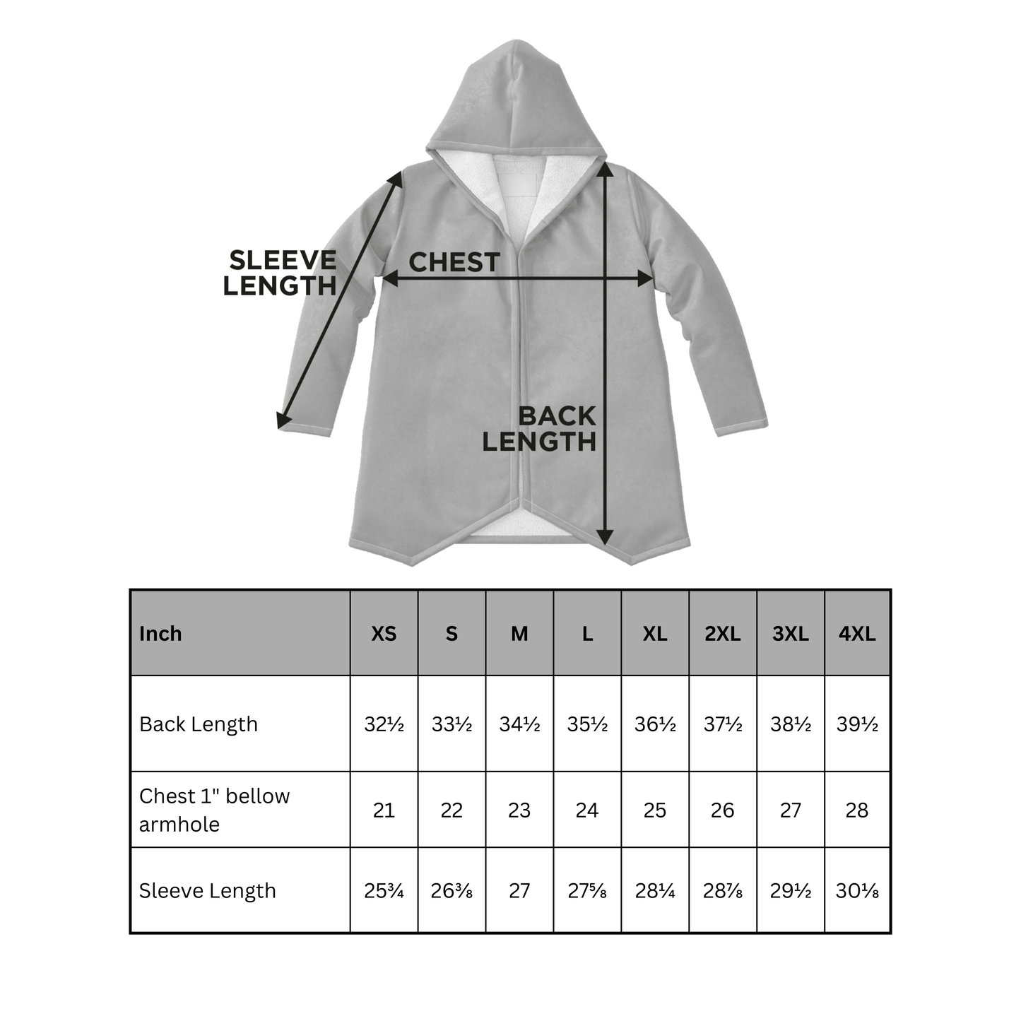Meadow Flowers Fleece Lined Hooded Cloak