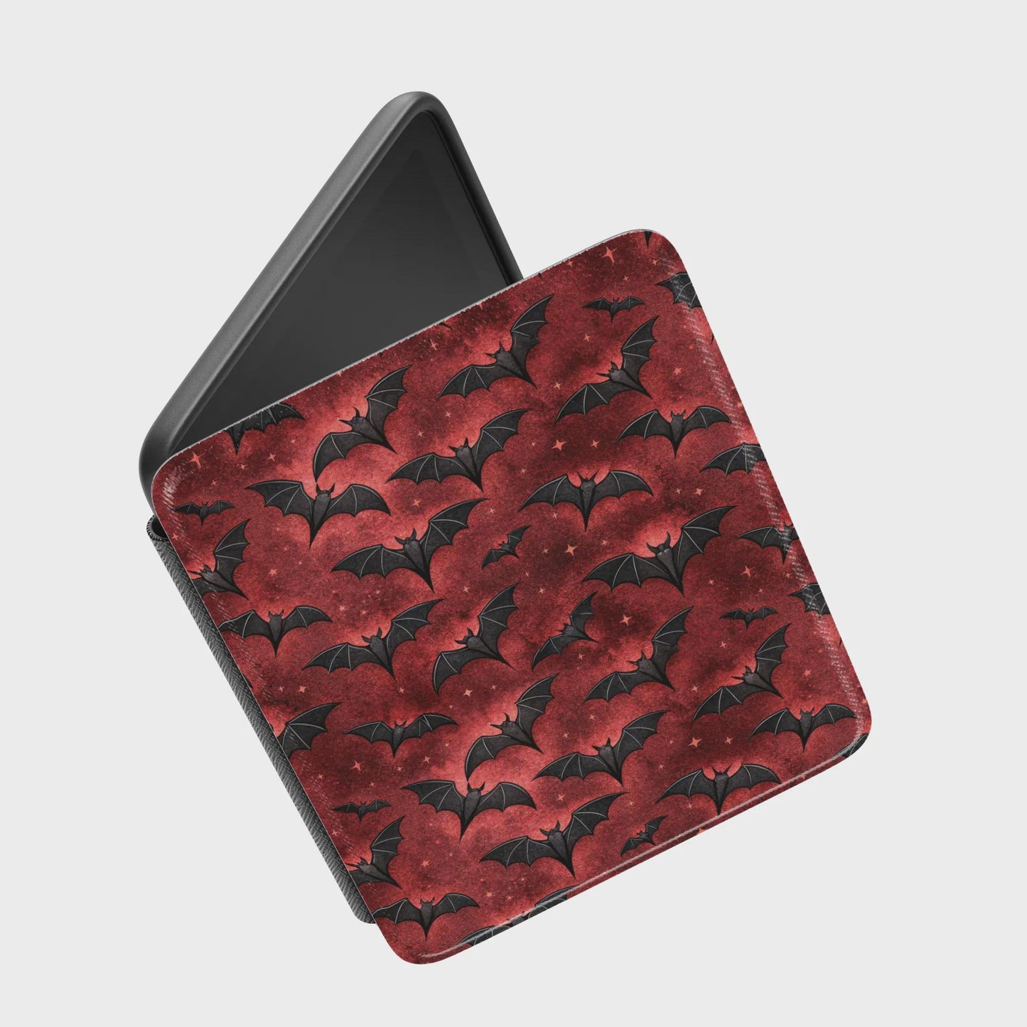 Gothic Vampire Bats Leather Kindle Case with Hand Strap