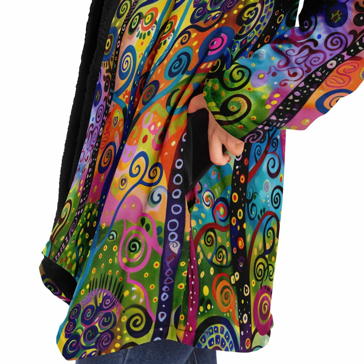 Magical Forest Fleece Lined Hooded Cloak
