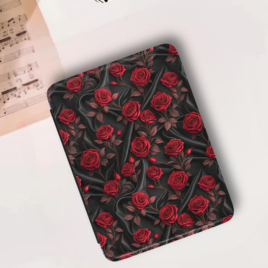 Gothic Vampire Roses Leather Kindle Case with Hand Strap