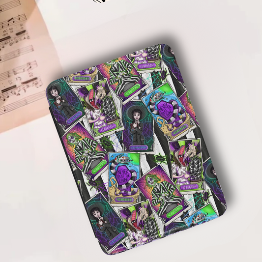 Beetlejuice Tarot Leather Kindle Case with Hand Strap