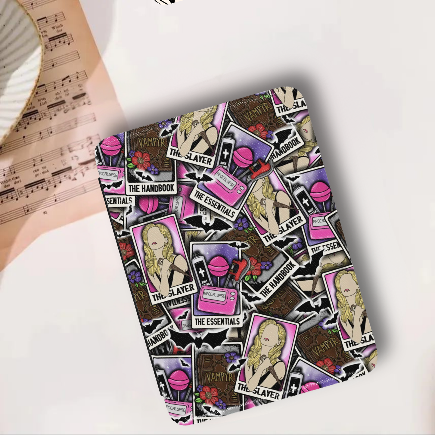 Buffy the Vampire Slayer Tarot Leather Kindle Case with Hand Strap