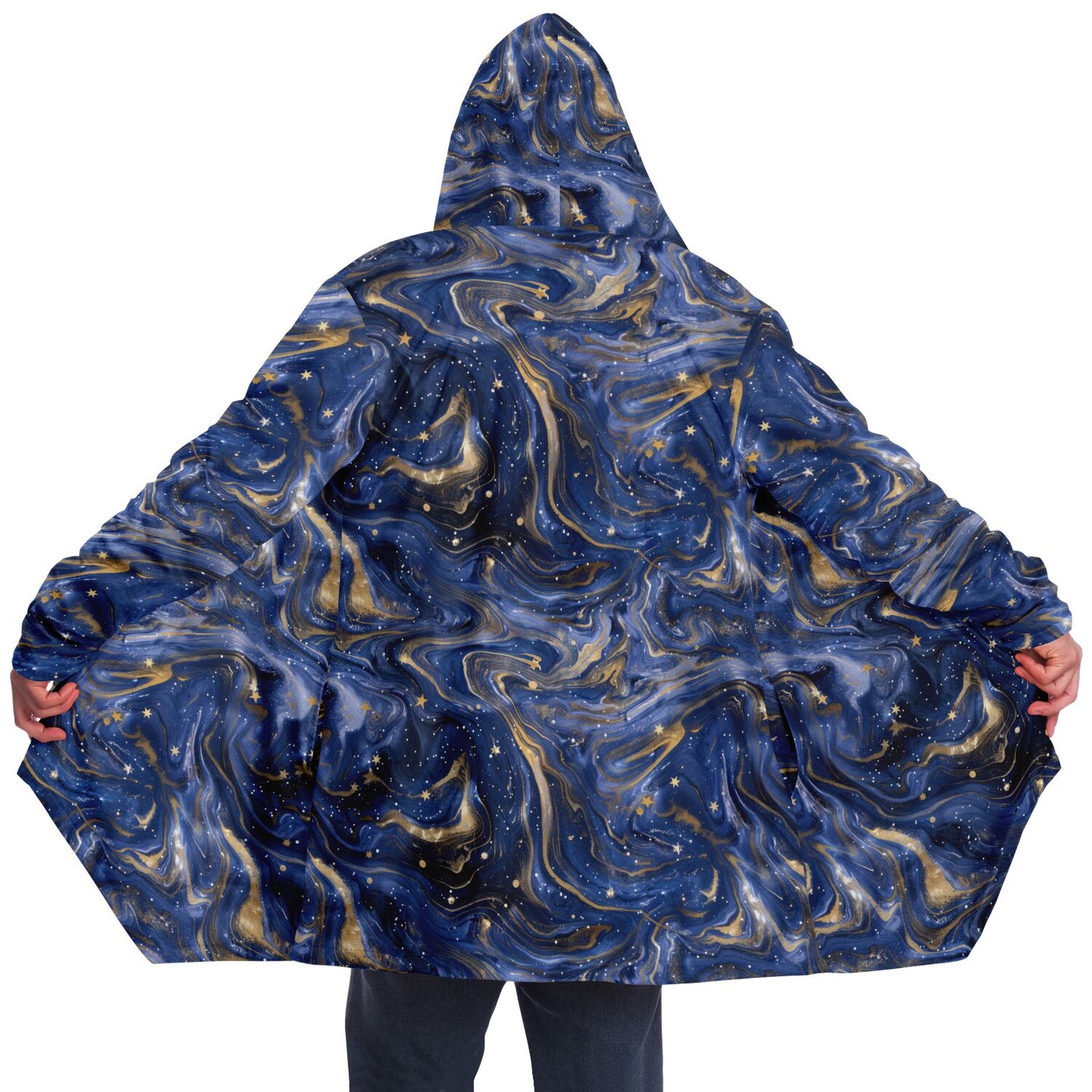 Starry Evenings Fleece Lined Hooded Cloak