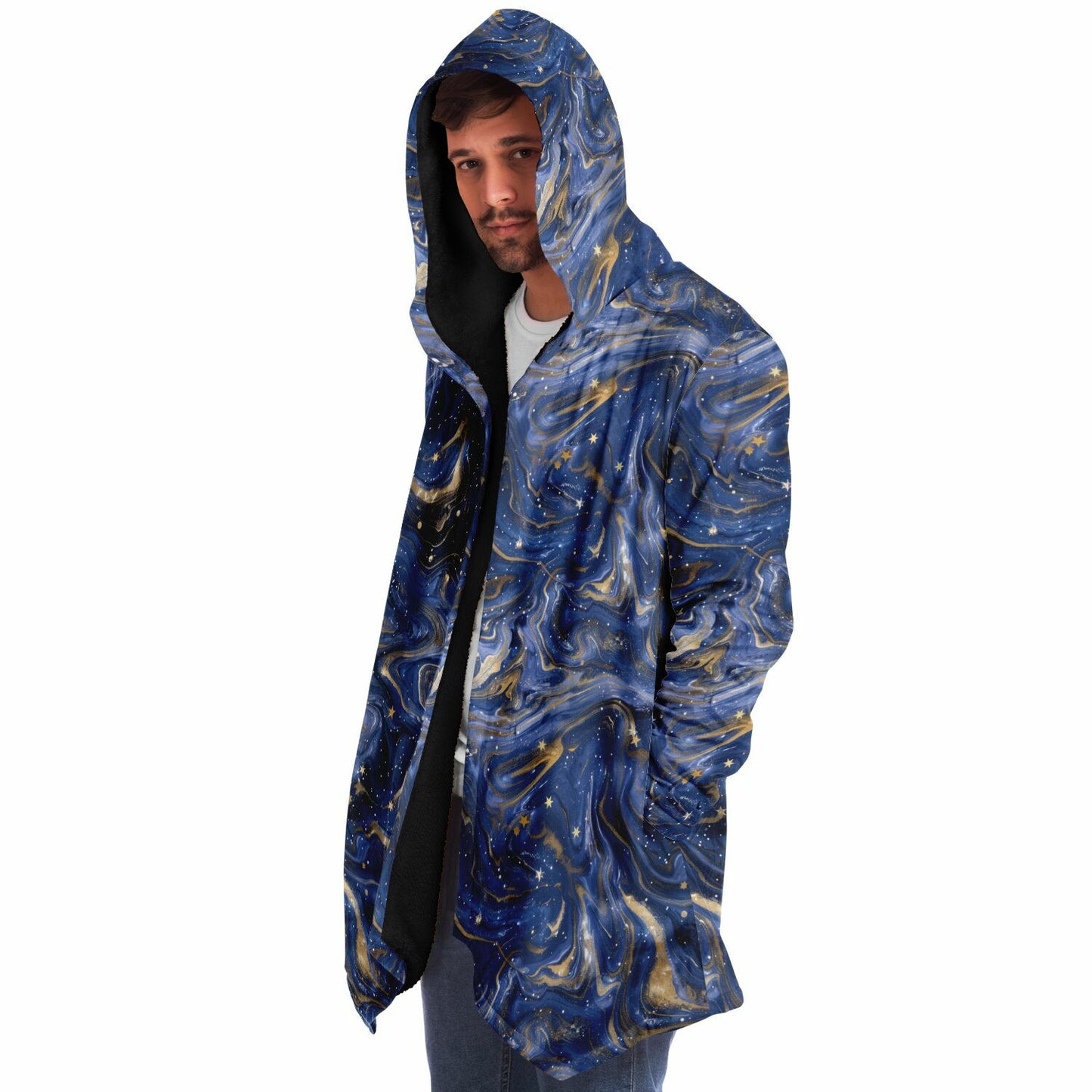 Starry Evenings Fleece Lined Hooded Cloak