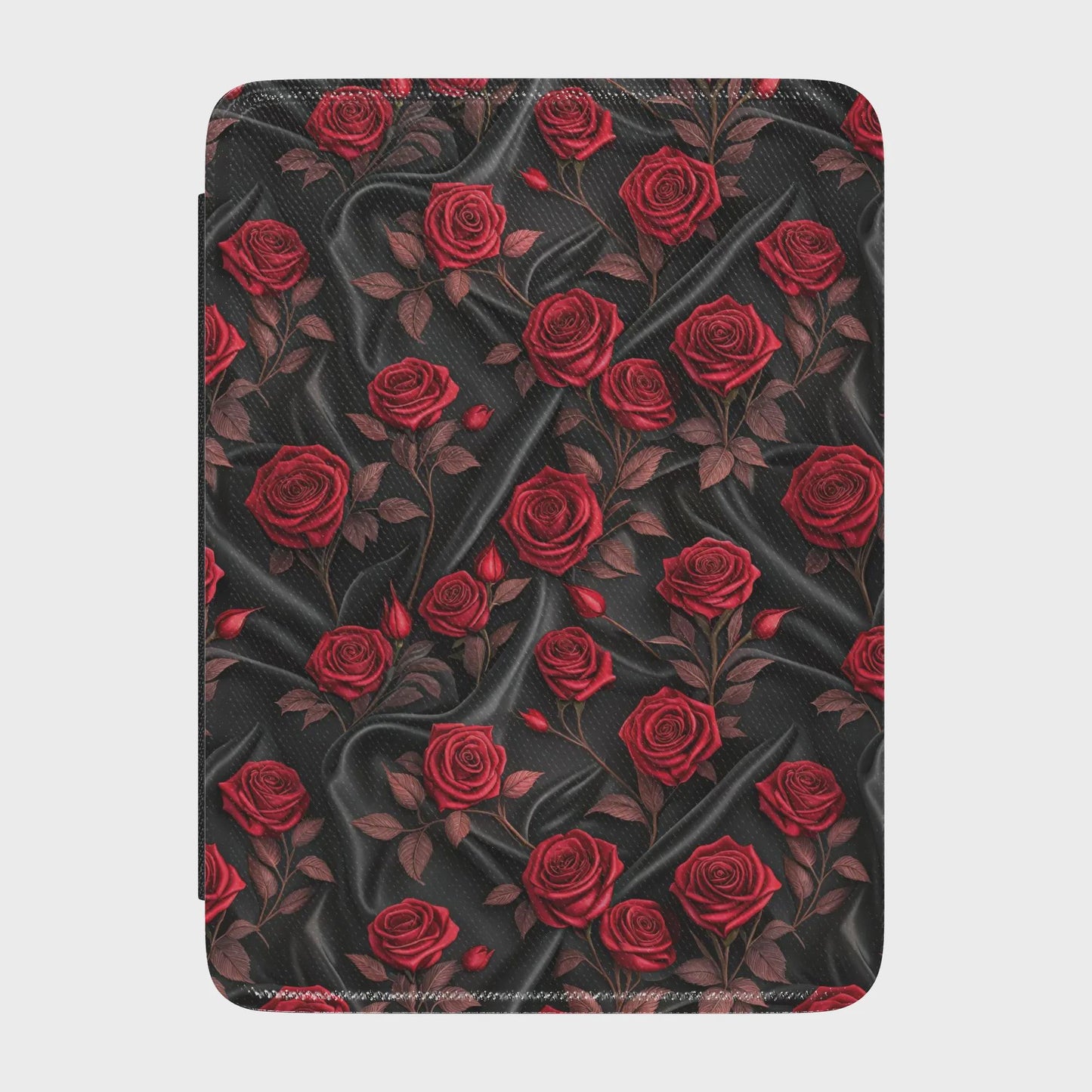 Gothic Vampire Roses Leather Kindle Case with Hand Strap
