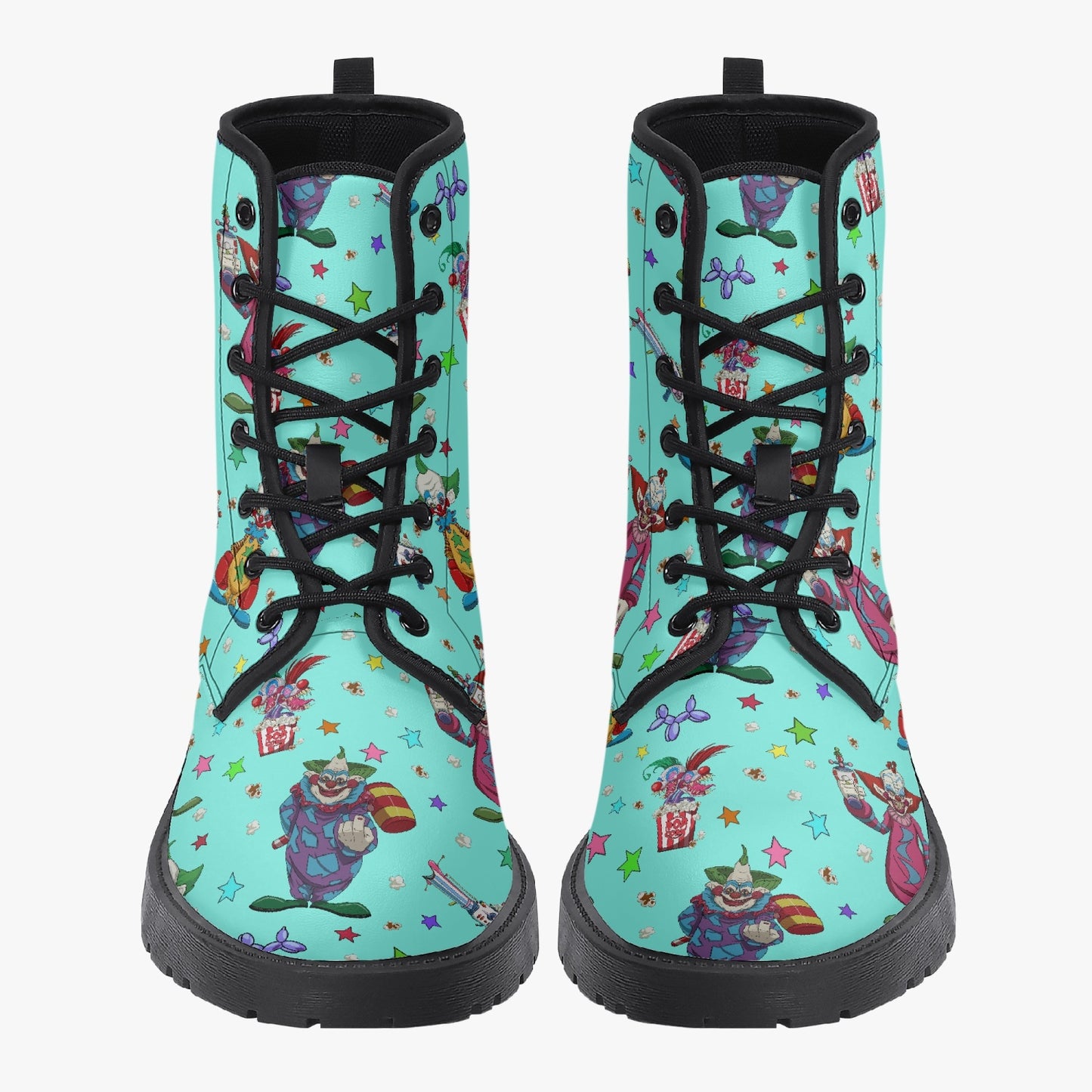Killer Klowns Leather Combat Boots