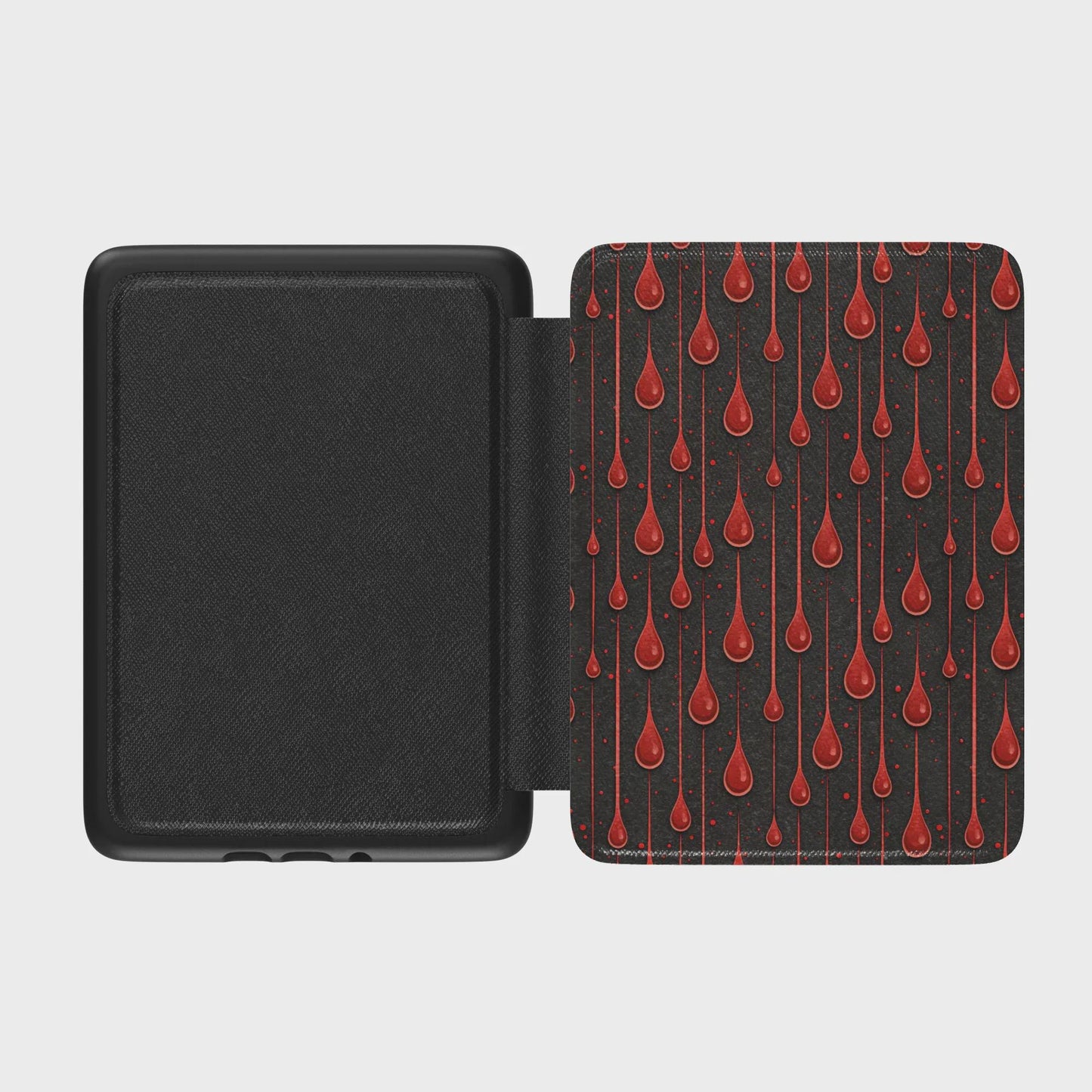 Gothic Vampire Blood Drips Leather Kindle Case with Hand Strap