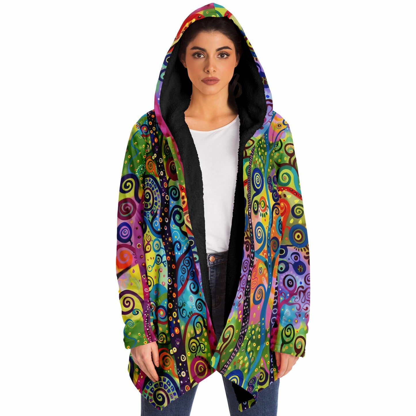 Magical Forest Fleece Lined Hooded Cloak