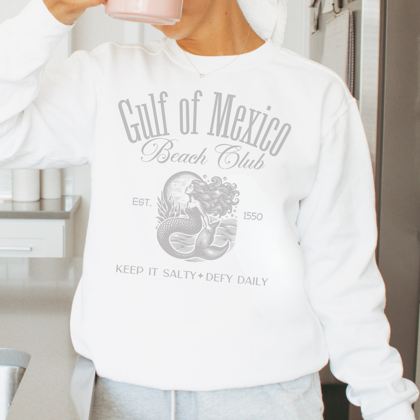 Gulf Of Mexico Beach Club Est 1550 Comfort Colors® Shirt Sweatshirt