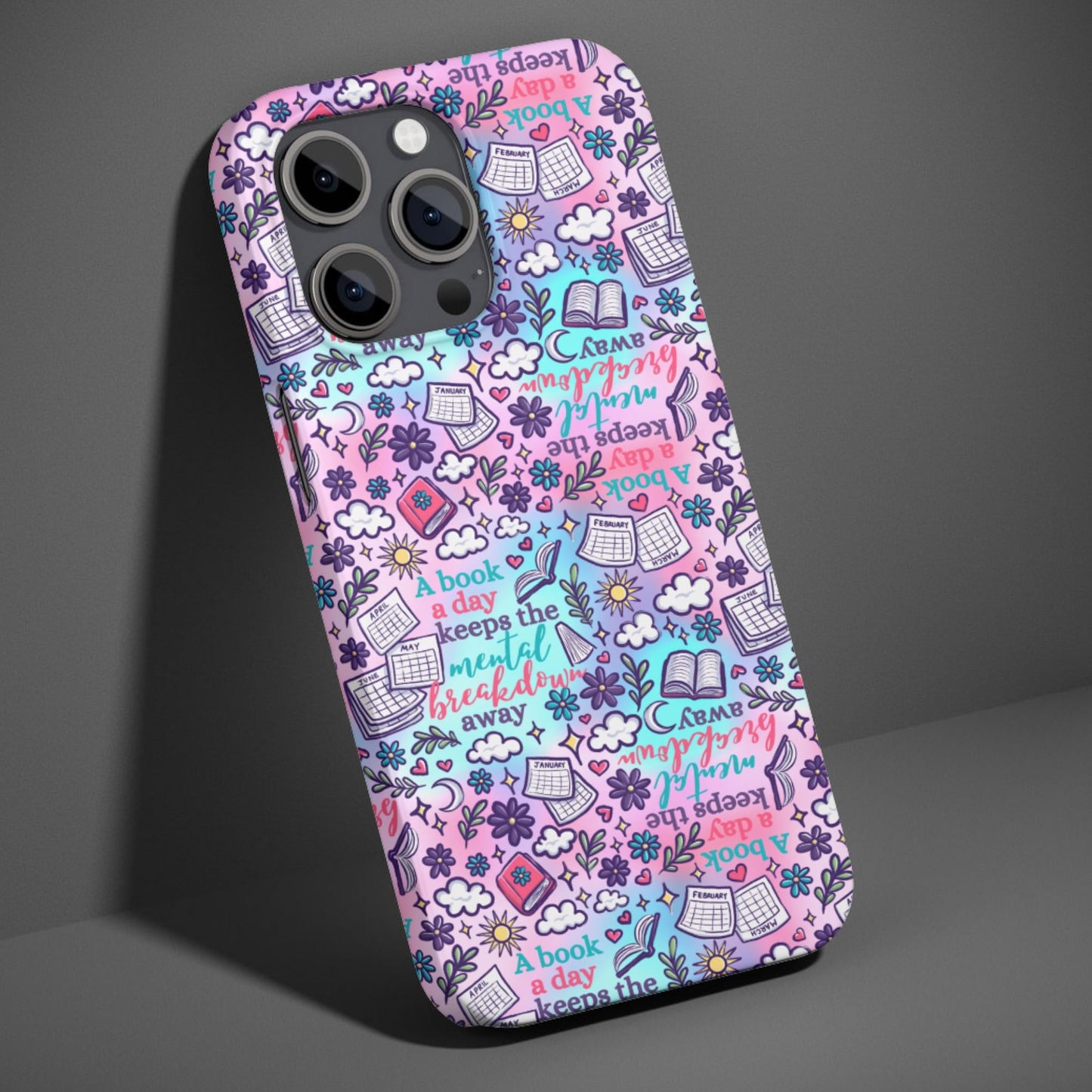 Bookish Bookworm Mental Health Phone Case